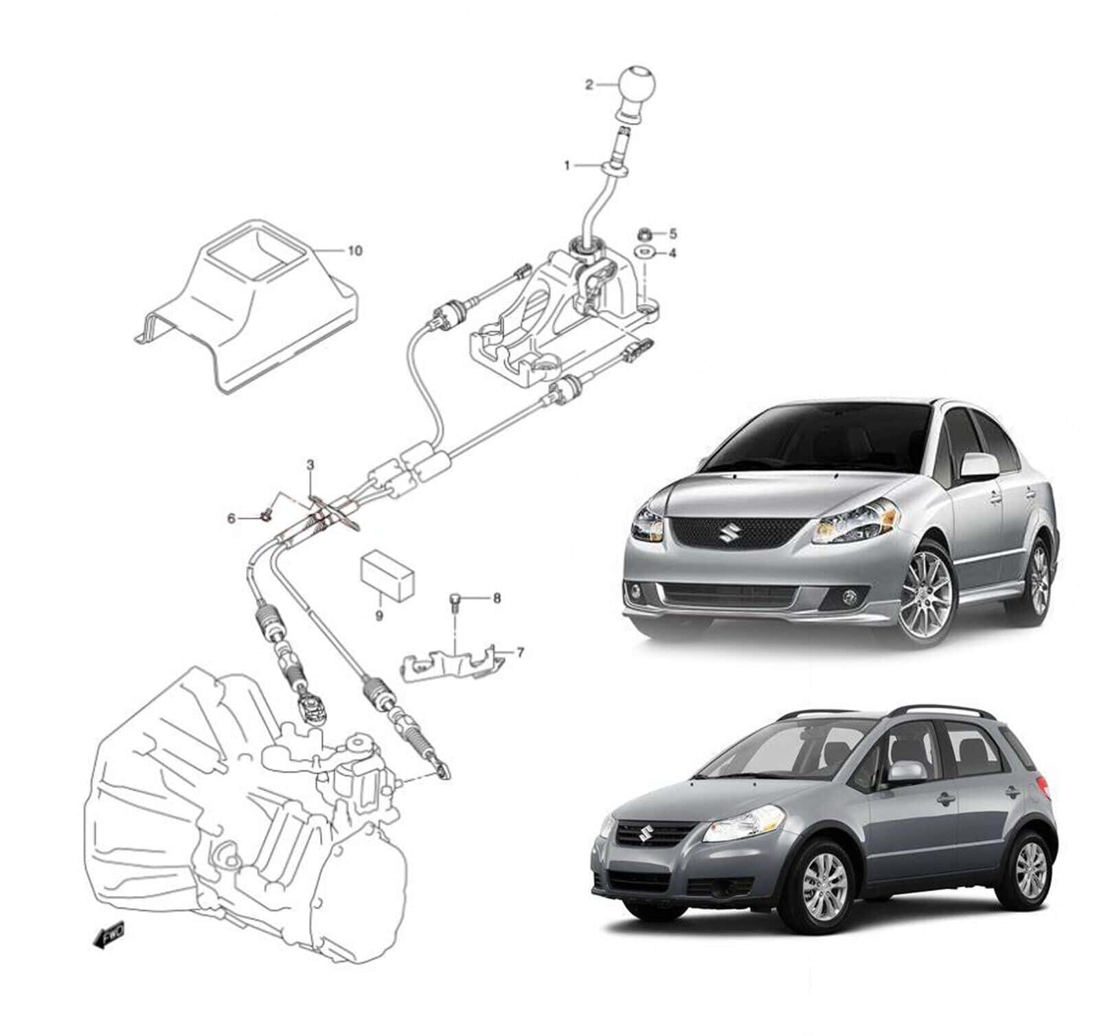 Suzuki SX4, silver, sedan, HD Desktop Wallpaper
