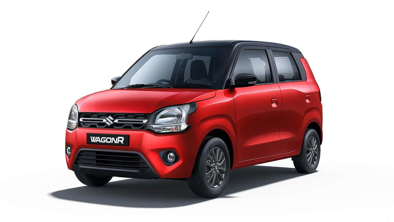 Suzuki Wagon R, vibrant red, black roof, HD Desktop Wallpaper