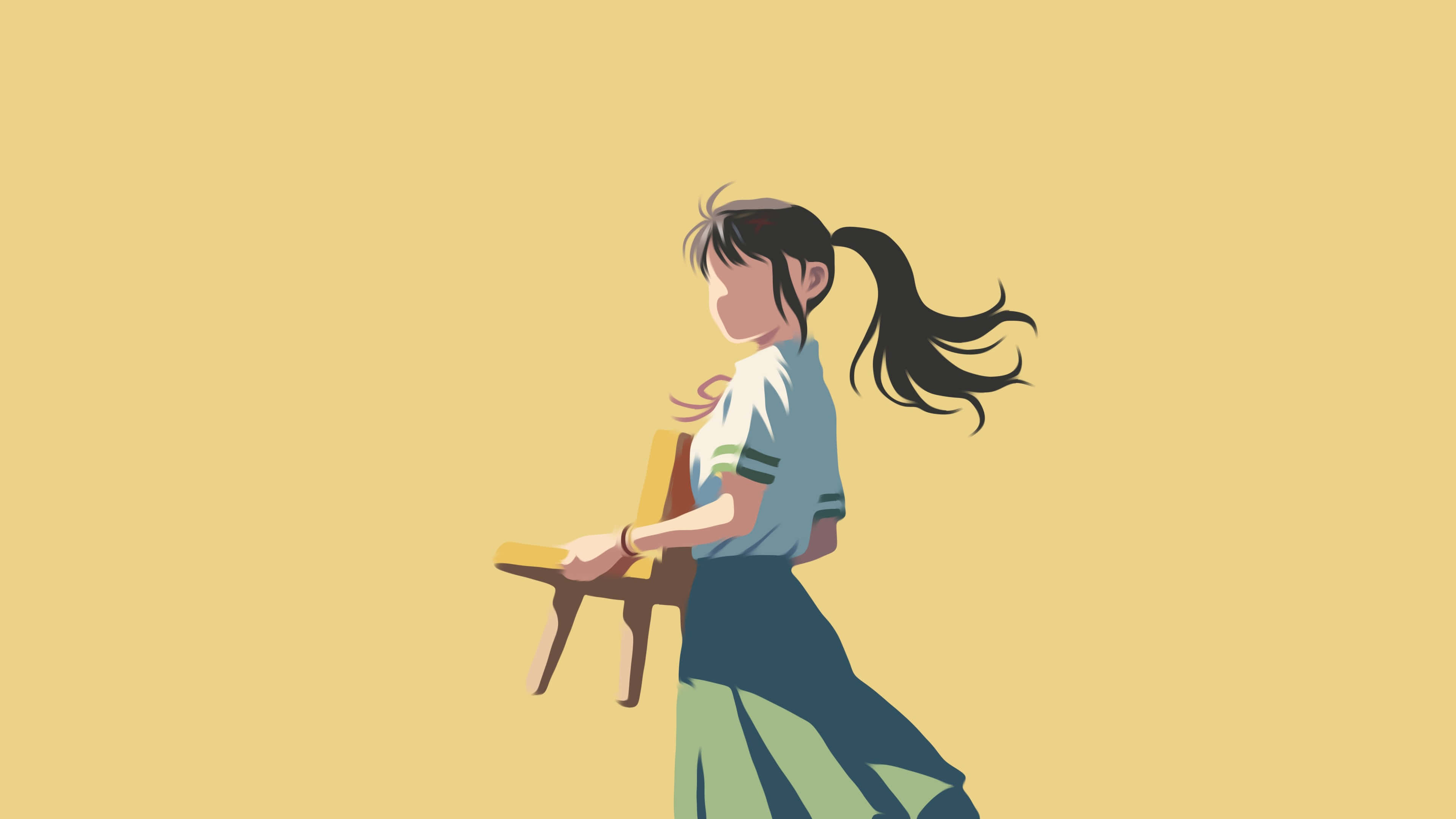 Suzume No Tojimari, character, ponytail, 4K Desktop Wallpaper