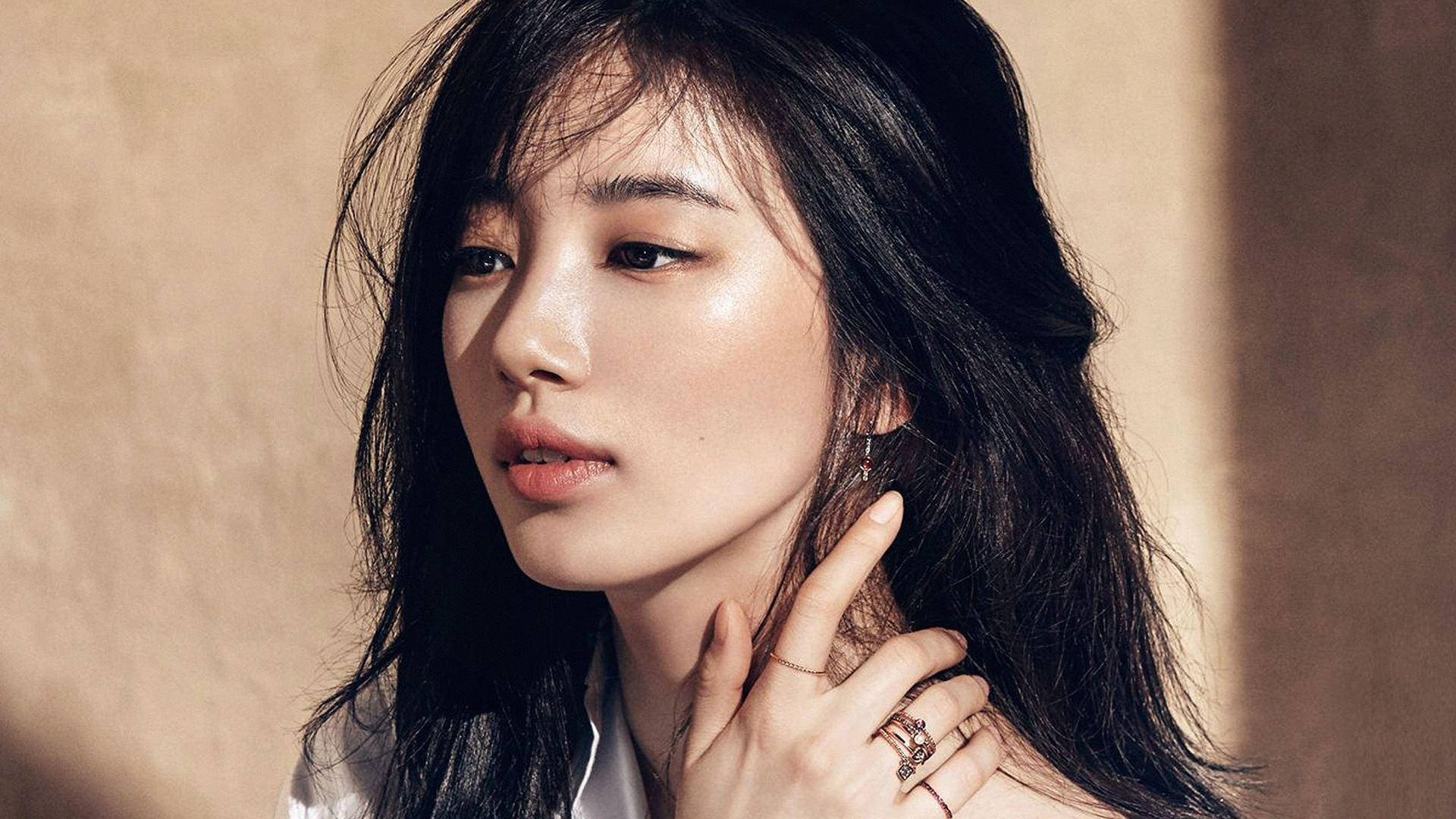 Suzy, Korean bae, dark hair, Full HD Desktop Wallpaper