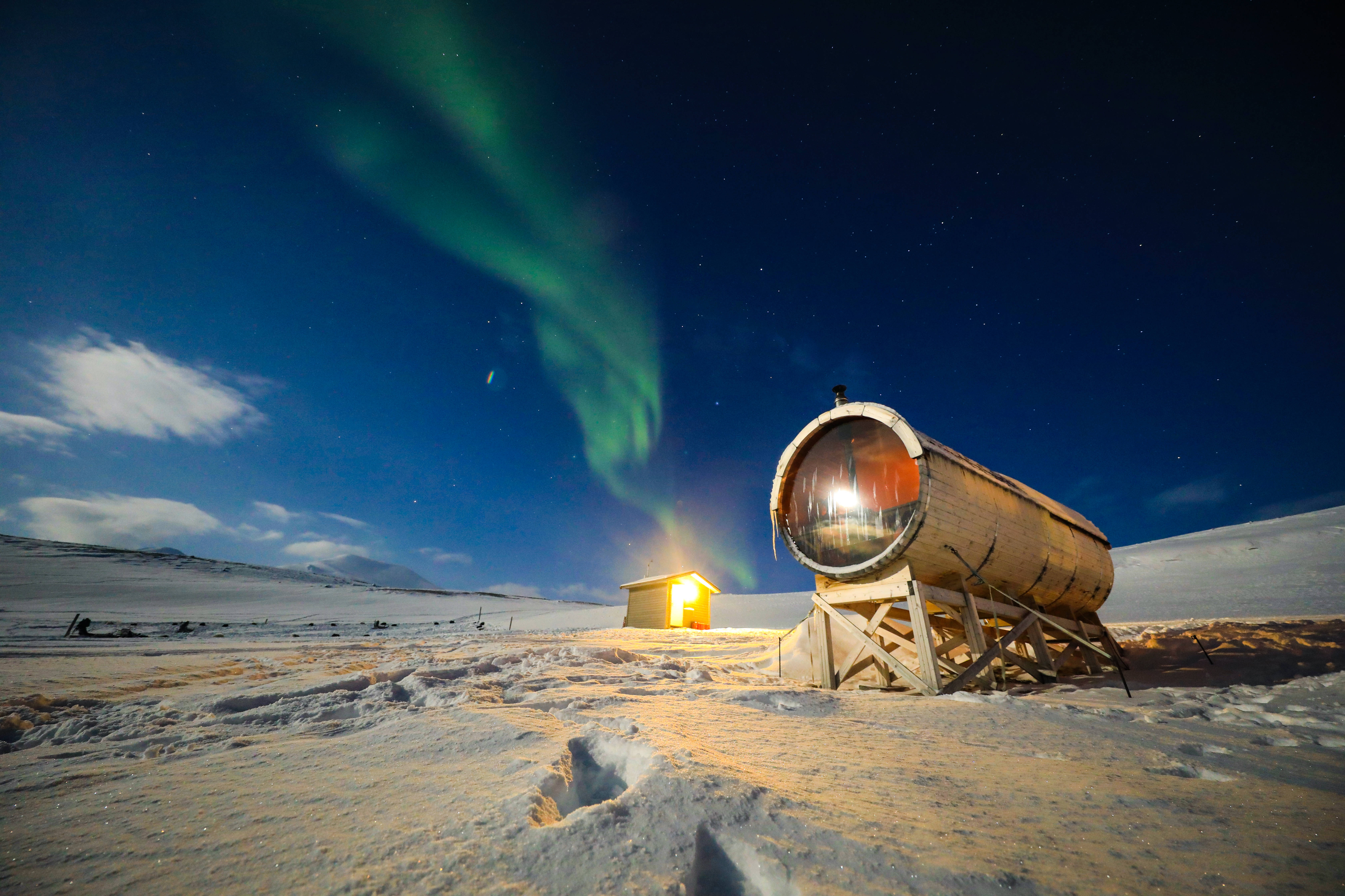 Svalbard, northern lights, aurora borealis, 5K Desktop Wallpaper