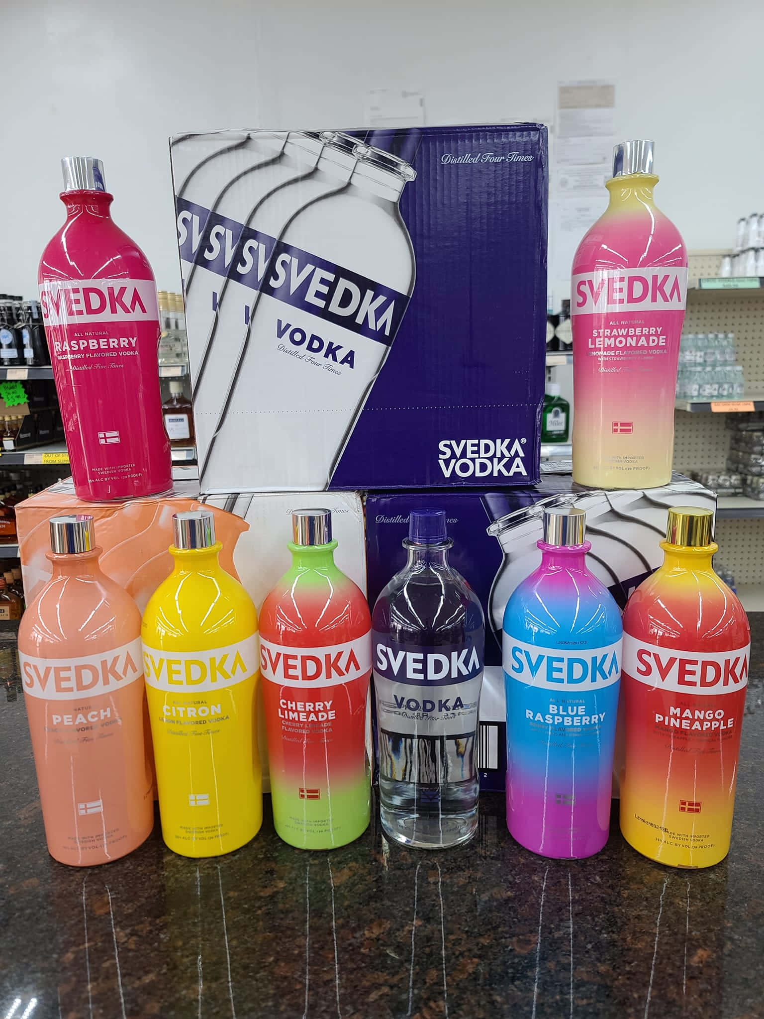 Svedka, flavored vodka, bottles, Full HD Phone Wallpaper