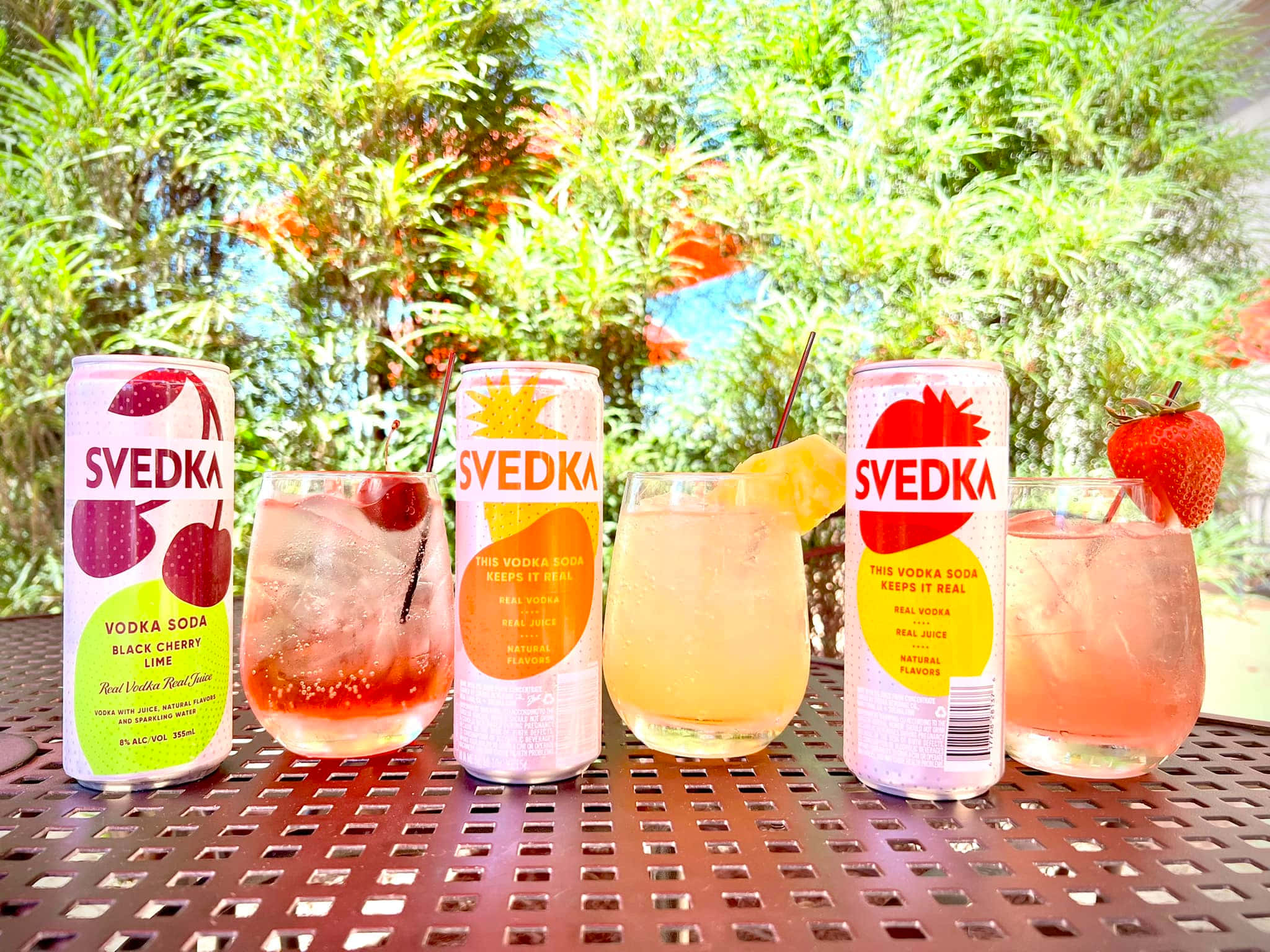 Svedka, vodka sodas, colorful cans, Full HD Desktop Wallpaper