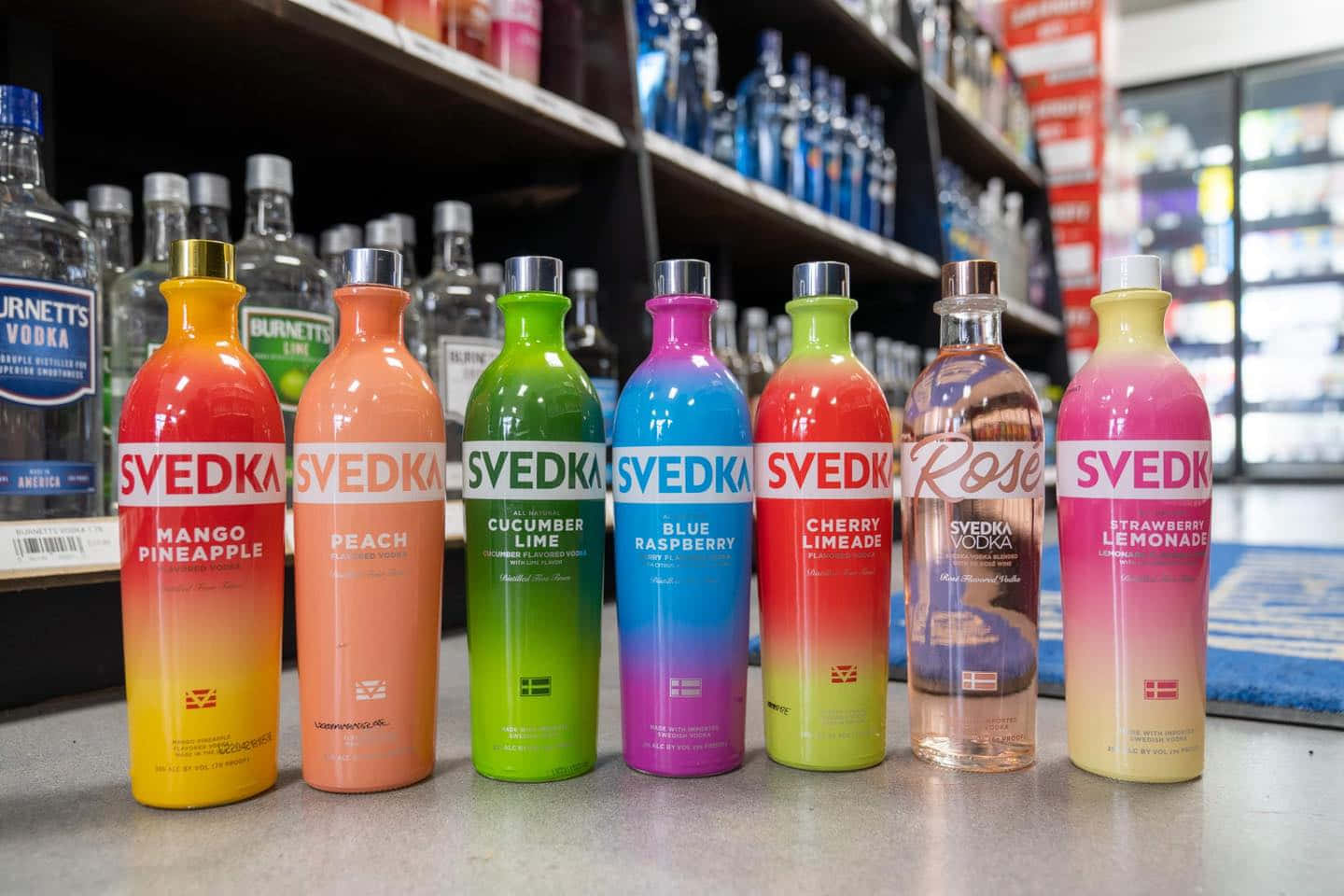 Svedka, flavored vodka, gradient-colored, HD Desktop Wallpaper