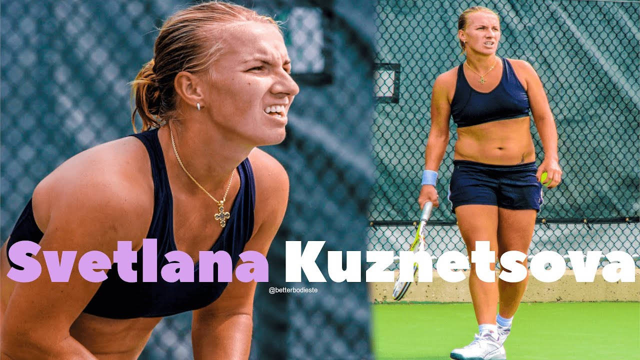 Svetlana Kuznetsova, green court, chain-link fence, HD Desktop Wallpaper
