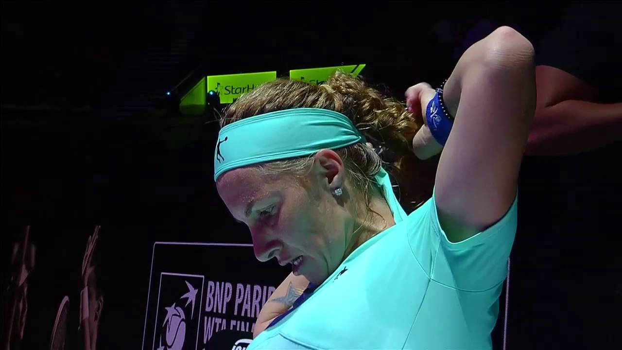 Svetlana Kuznetsova, teal outfit, headband, HD Desktop Wallpaper