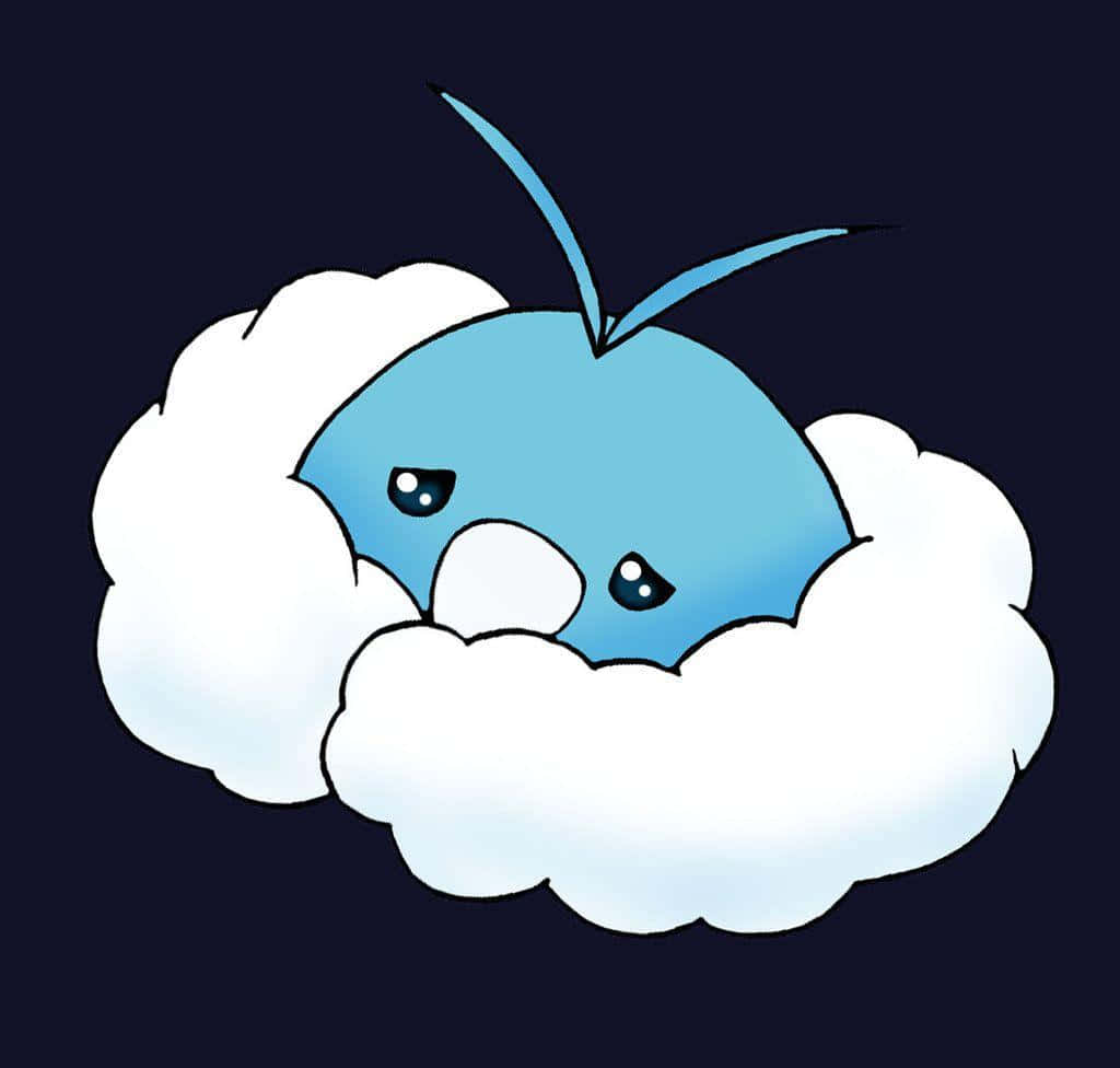 Swablu, blue, big eyes, SD Desktop Wallpaper