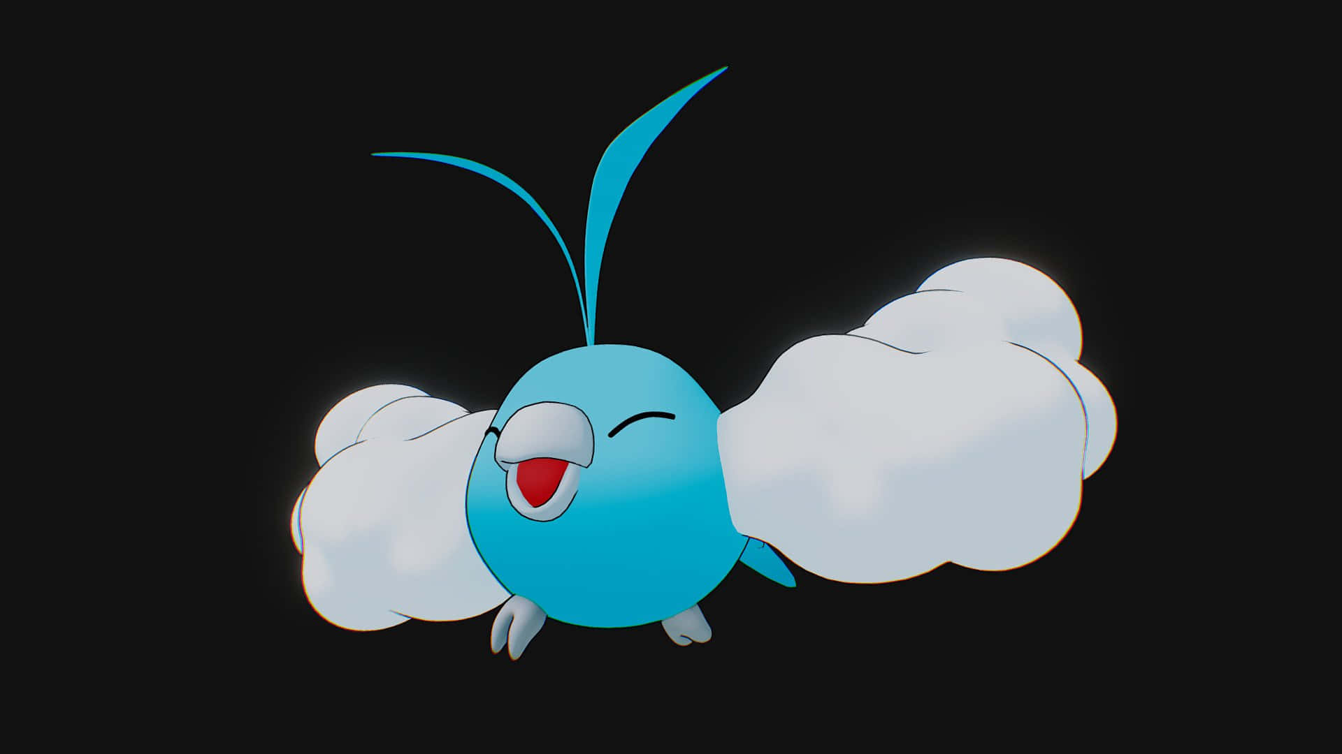 Swablu, blue, cloud wings, Full HD Desktop Wallpaper
