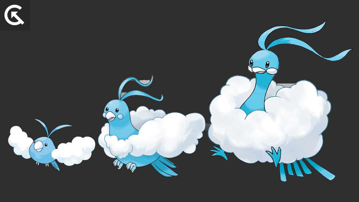 Swablu, blue, bird-like, SD Desktop Wallpaper
