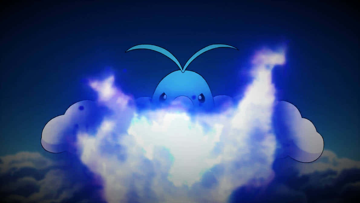 Swablu, blue, cartoon Pokémon, SD Desktop Wallpaper