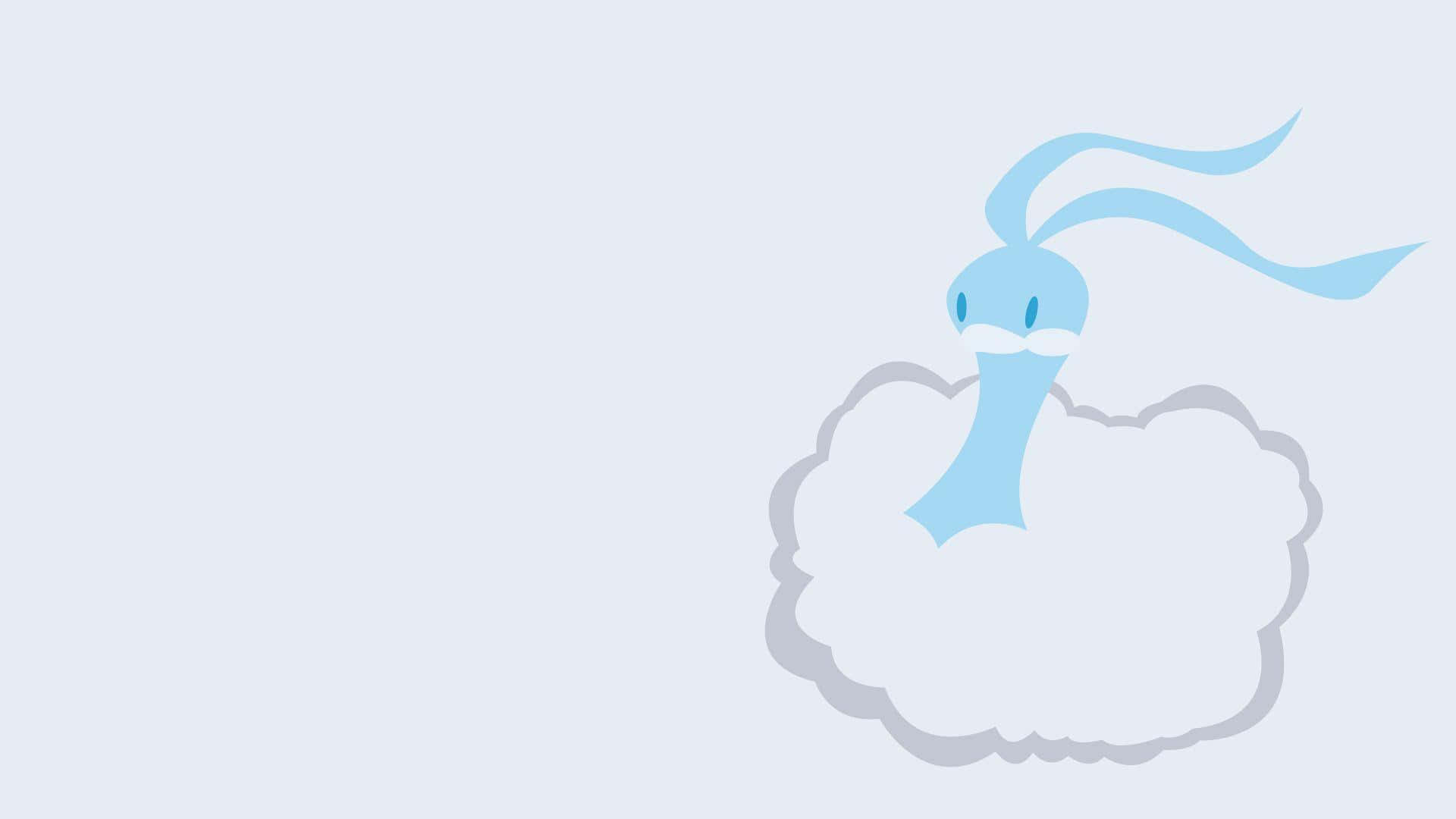 Swablu, light blue, long ears, Full HD Desktop Wallpaper