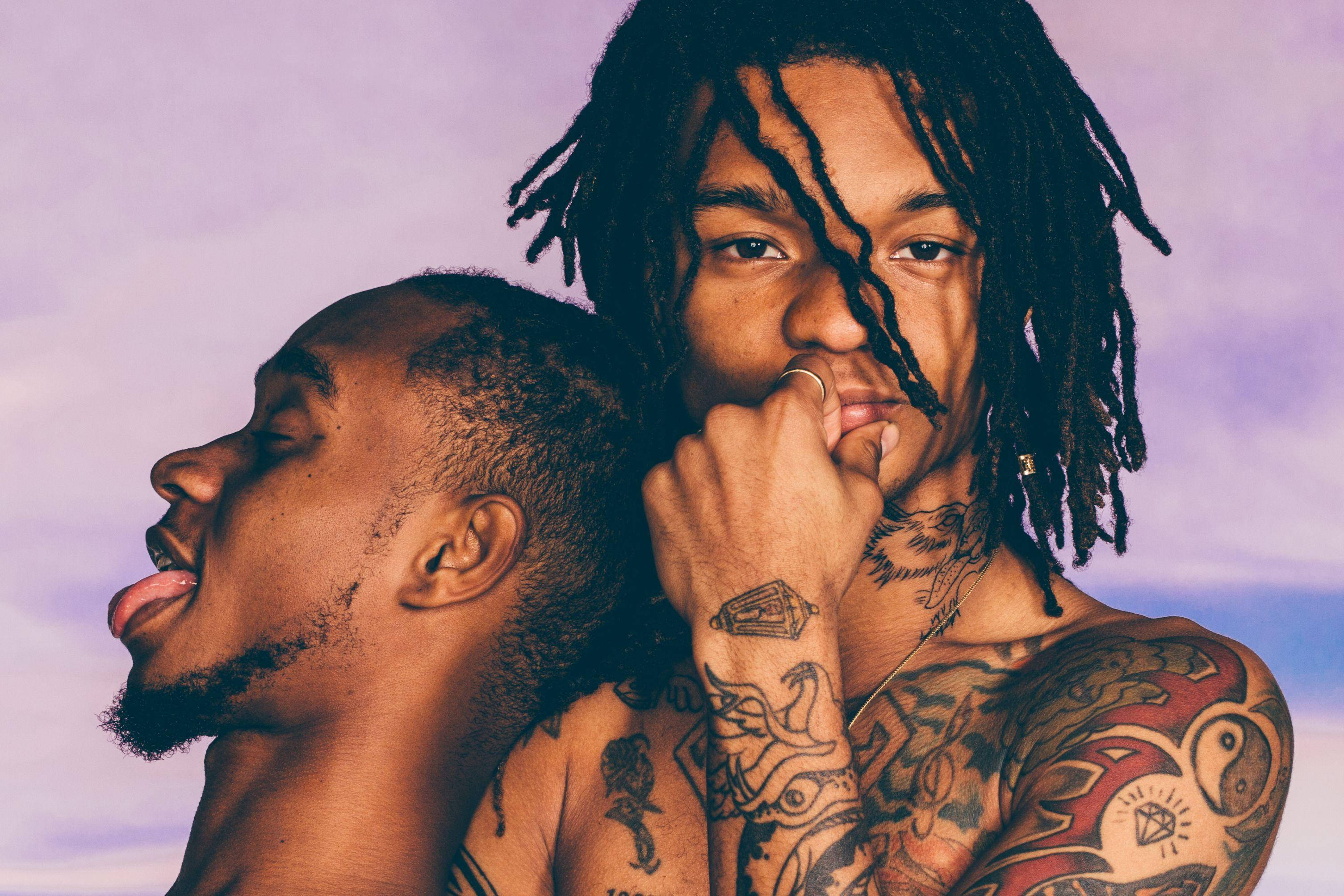 Swae Lee, dreadlocks, tongue out, 2K Desktop Wallpaper