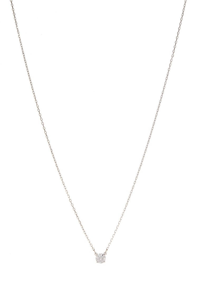 Swarovski, Attract Round Necklace, silver, SD Phone Wallpaper