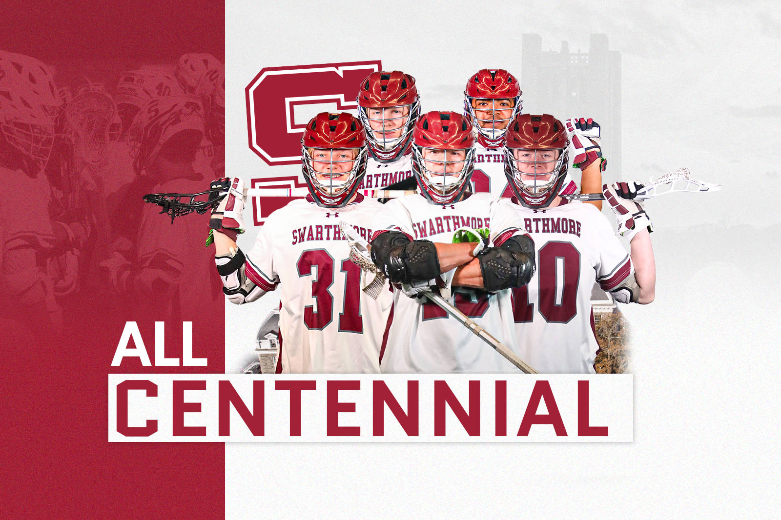Swarthmore College, Men's Lacrosse Hockey Team, white and red uniforms, HD Desktop Wallpaper