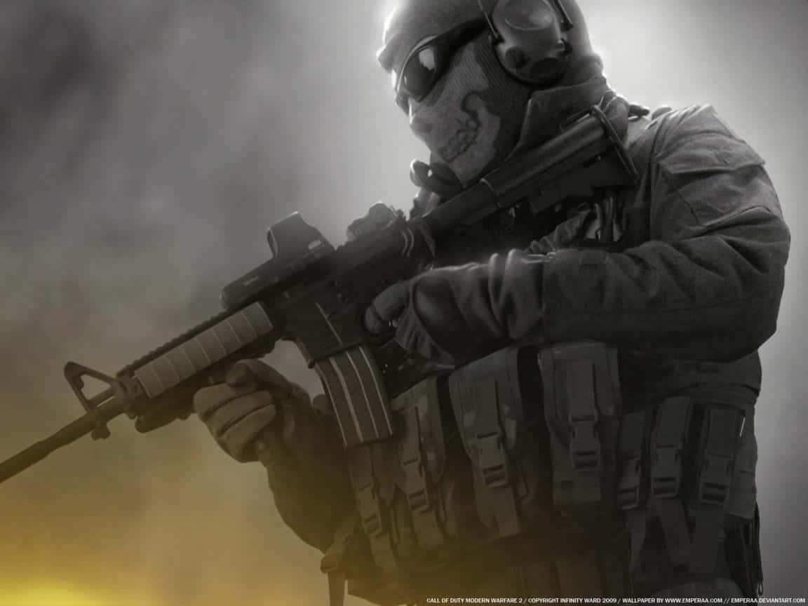 soldier, tactical gear, assault rifle, SD Desktop Wallpaper