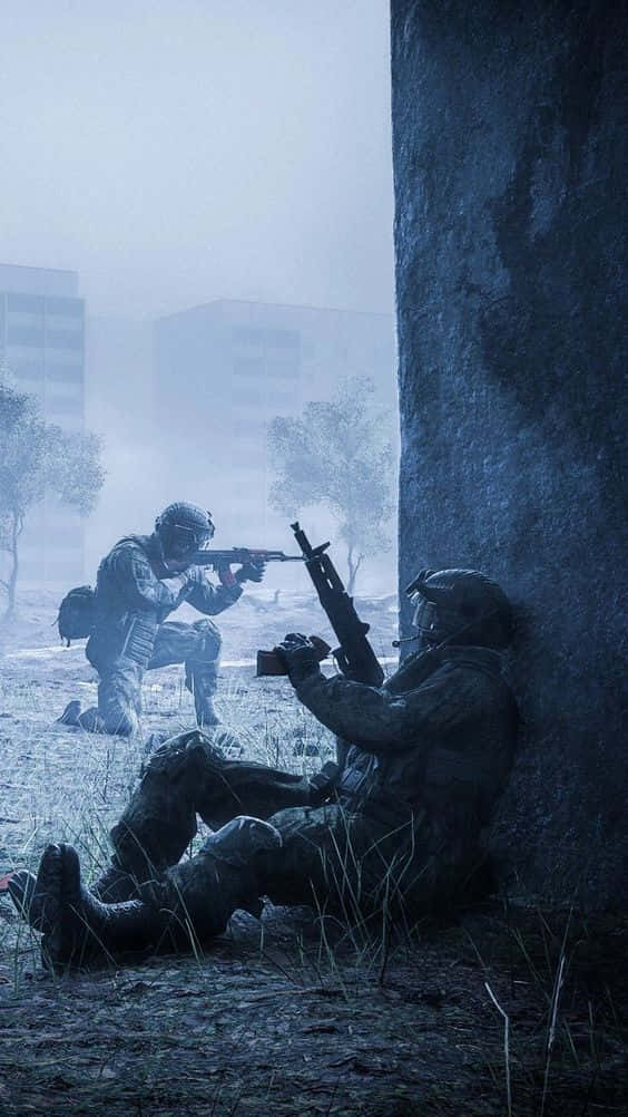 SWAT, tactical gear, concrete pillar, SD Phone Wallpaper
