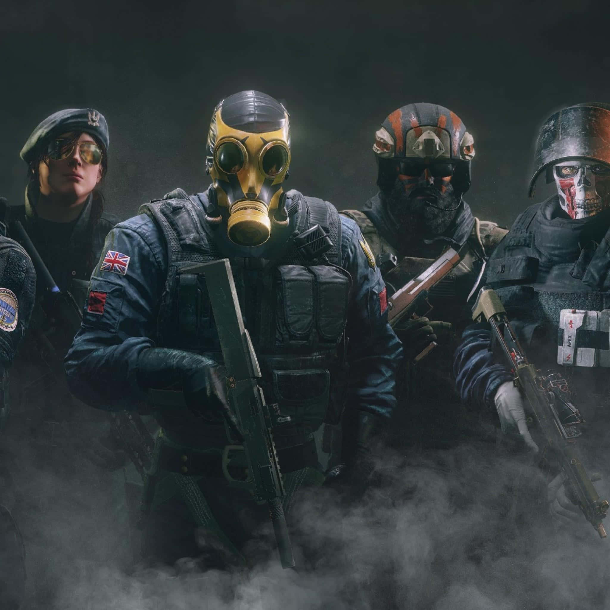 Swat, tactical gear, masks, Full HD Desktop Wallpaper