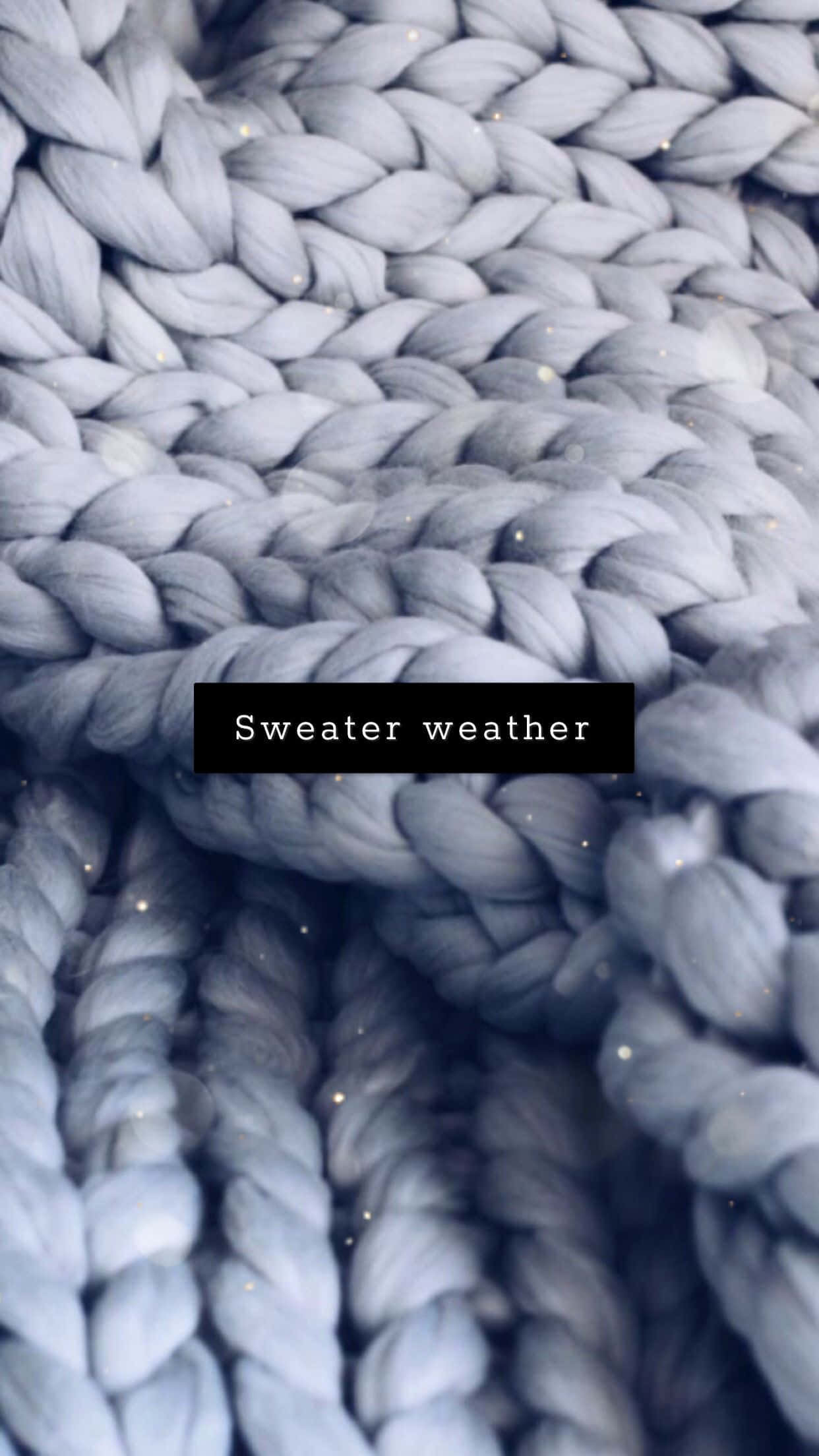 gray chunky knit sweater, blue-gray, subtle glitter accents, Full HD Phone Wallpaper