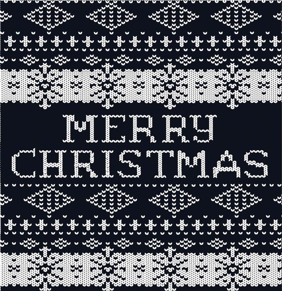 Merry Christmas, black sweater, dark blue knitted sweater, SD Phone Wallpaper