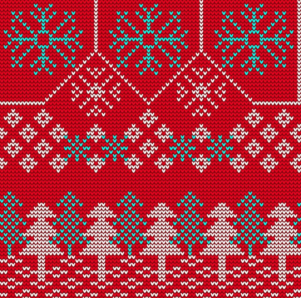 blue and white snowflakes, red knit sweater, turquoise snowflakes, SD Desktop Wallpaper