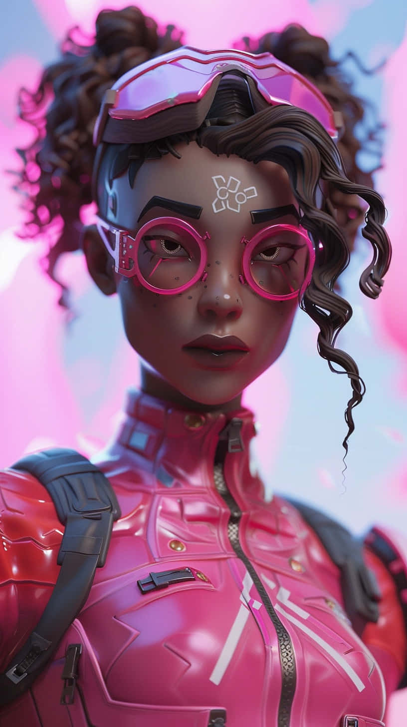 Fortnite Character, pink goggles, glossy pink armored jacket, HD Phone Wallpaper