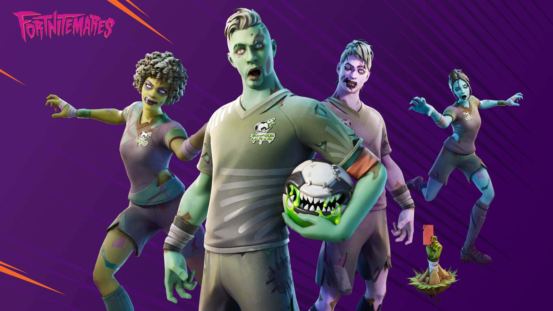 Sweaty Soccer Skin, zombie soccer players, team jerseys, Full HD Desktop Wallpaper