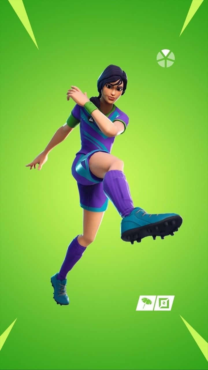 sweaty soccer skin, female soccer player, purple and teal uniform, HD Phone Wallpaper