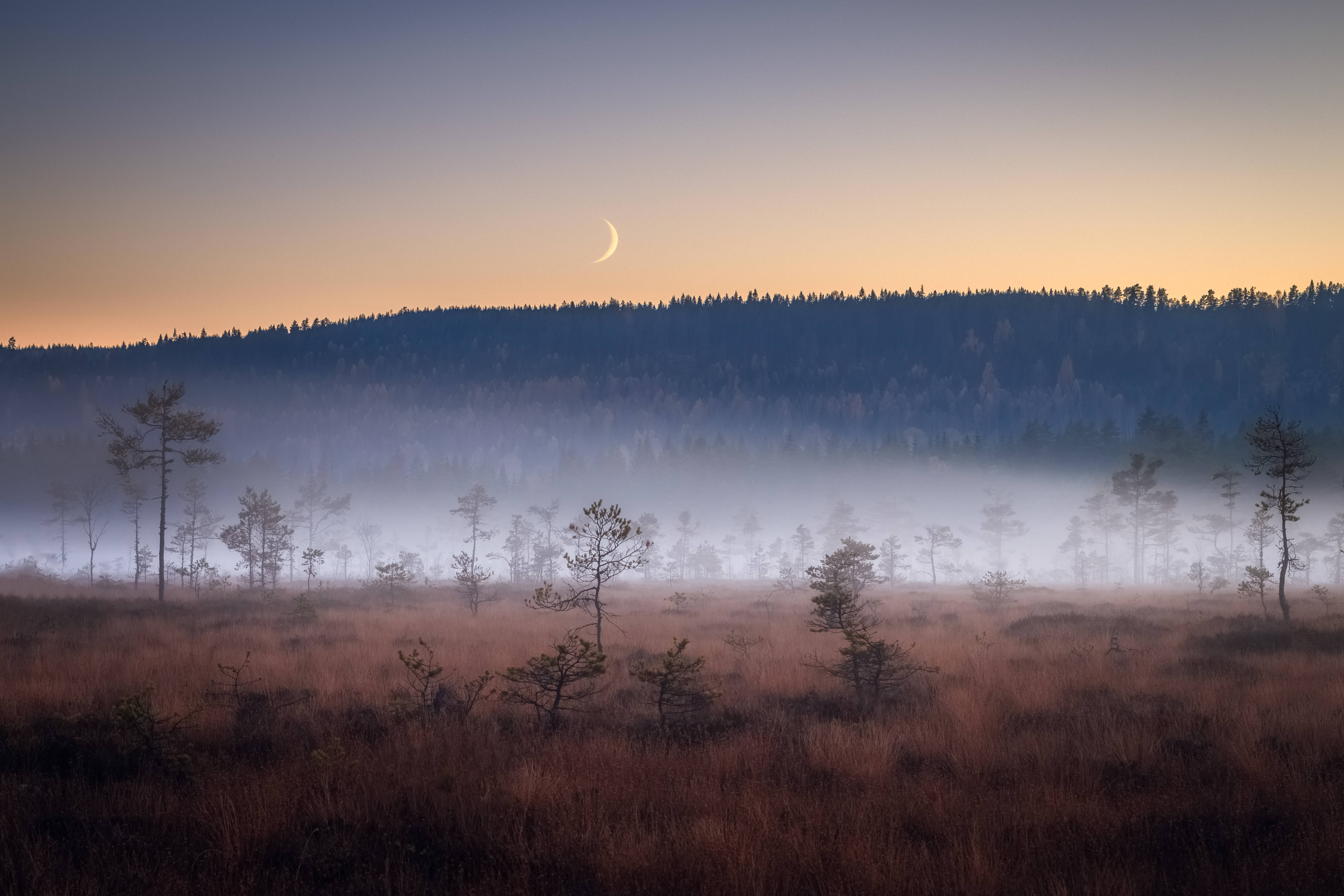Sweden, Koppom, dusky sky, 4K Desktop Wallpaper