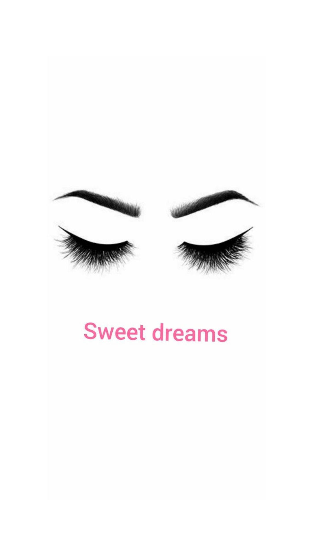 Sweet Dreams, pink, white background, Full HD Phone Wallpaper