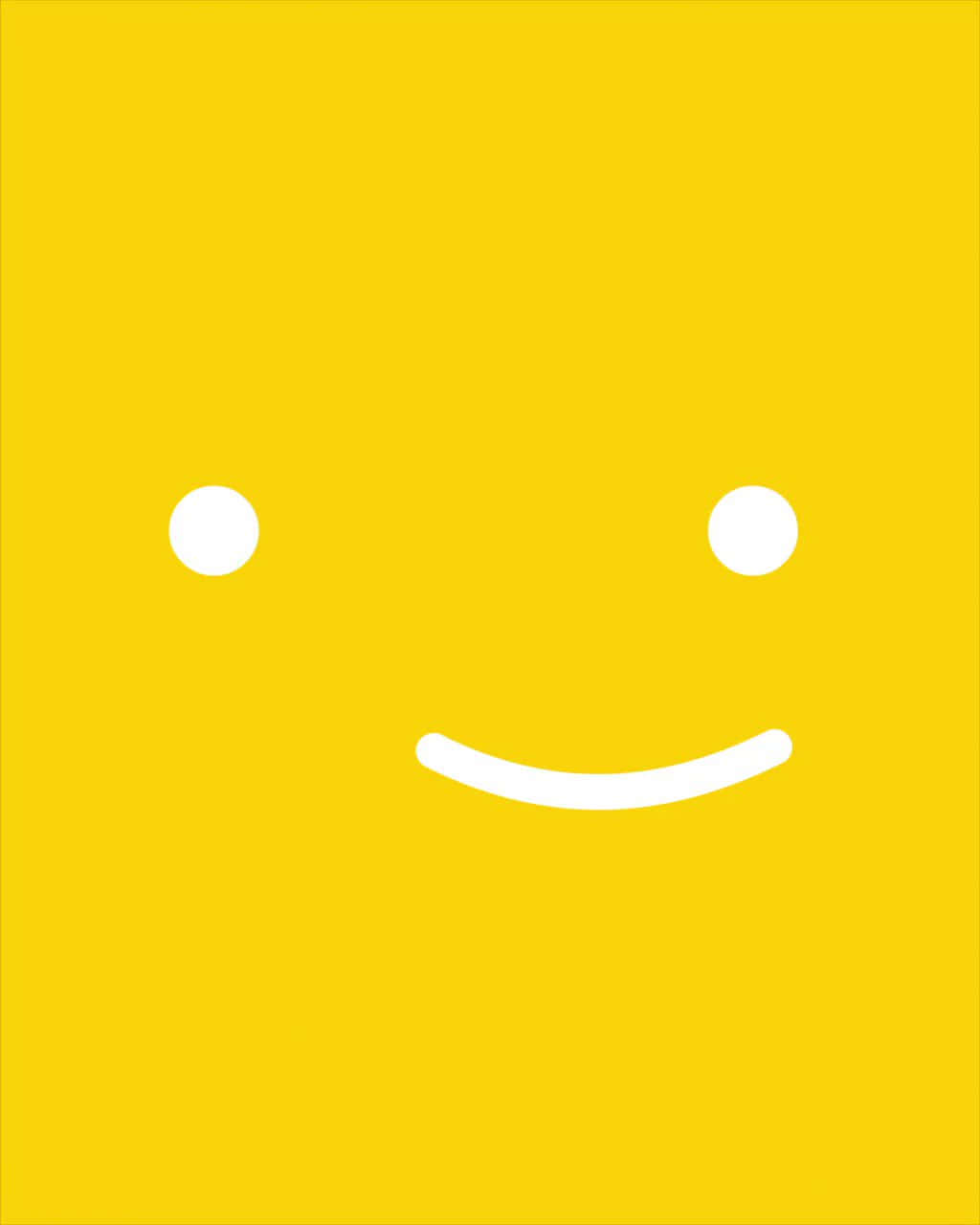 pastel yellow, white smiley face, minimalist yellow background, HD Phone Wallpaper