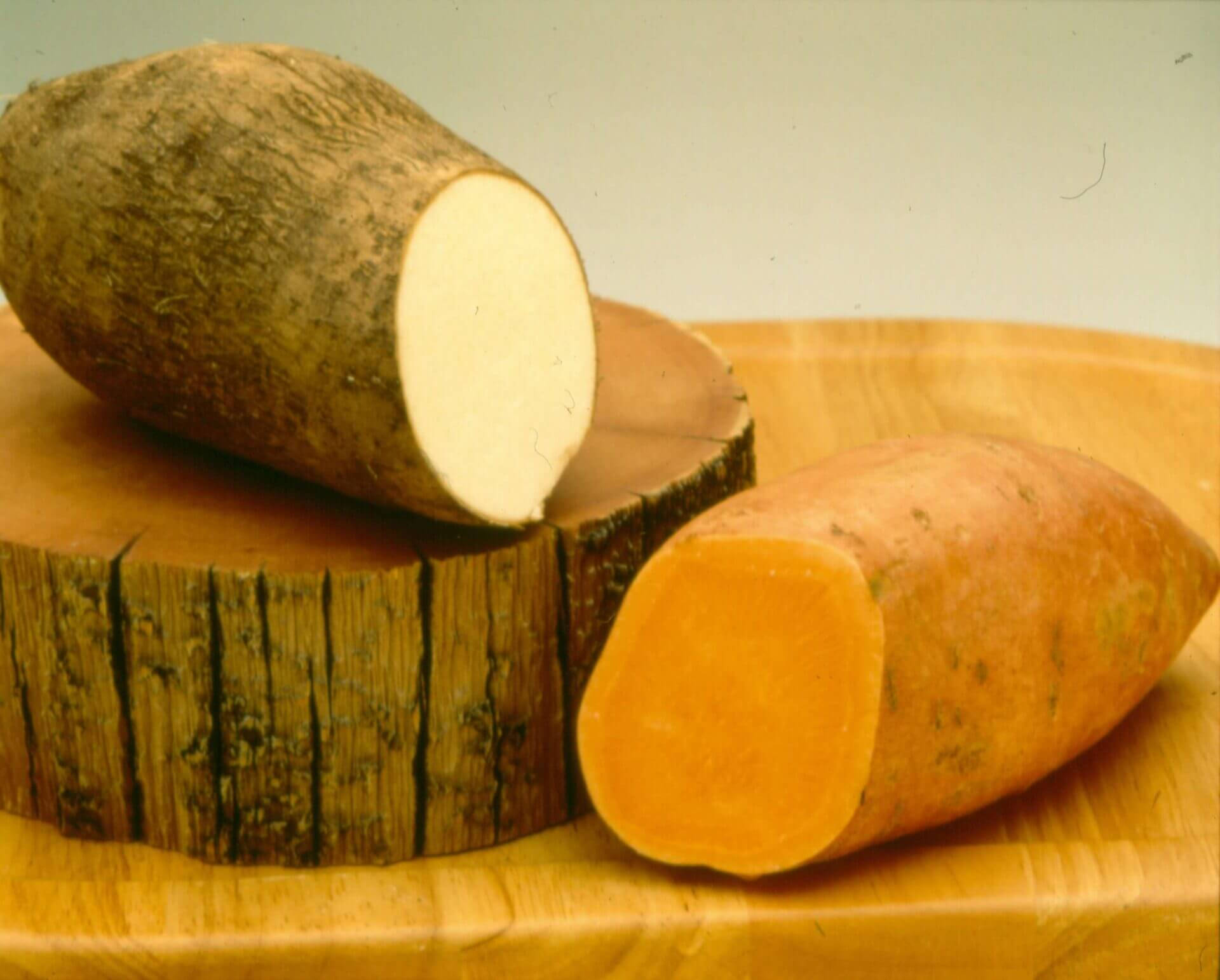 yam, white flesh, orange flesh, Full HD Desktop Wallpaper