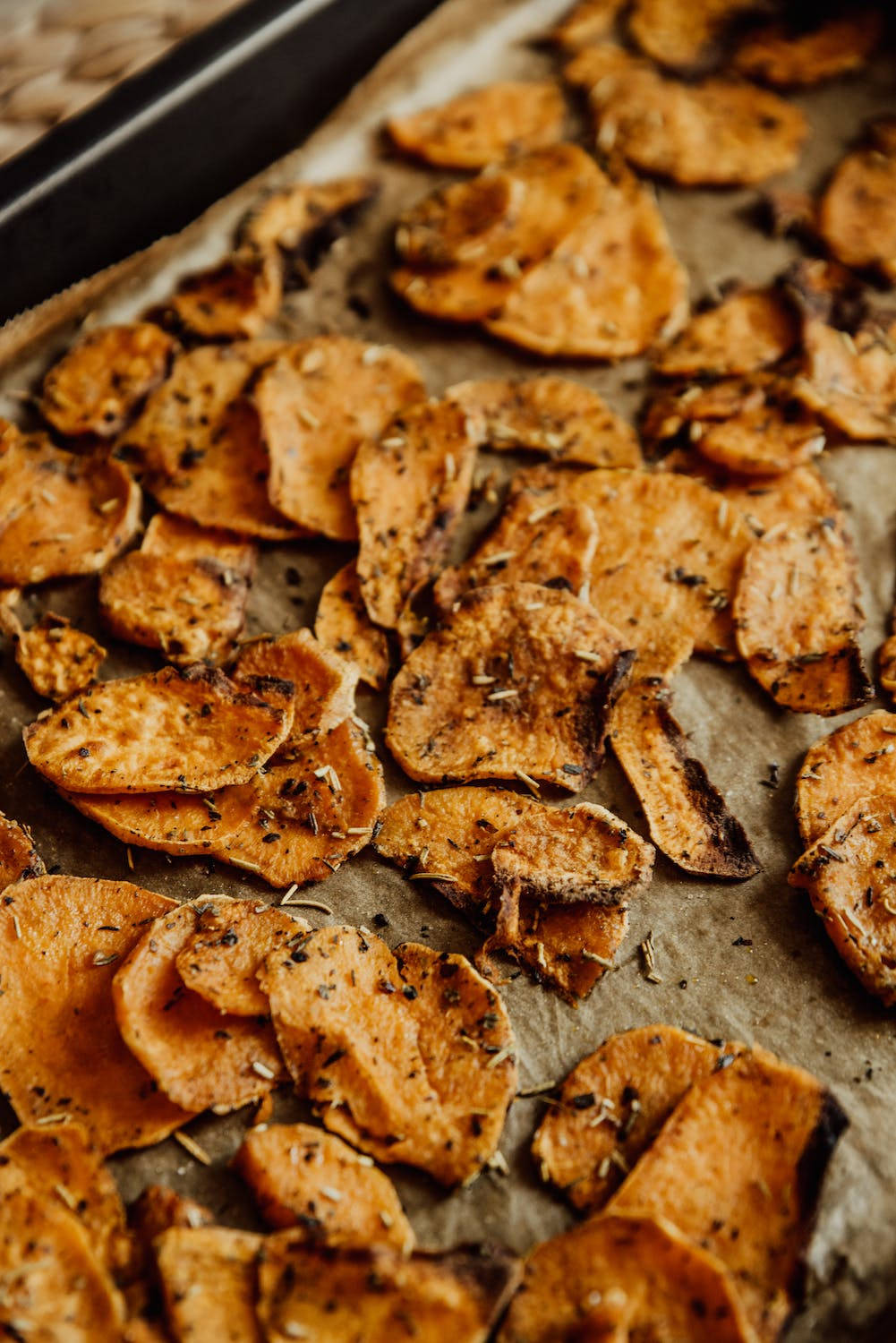 sweet potato, parchment paper, baking tray, HD Phone Wallpaper