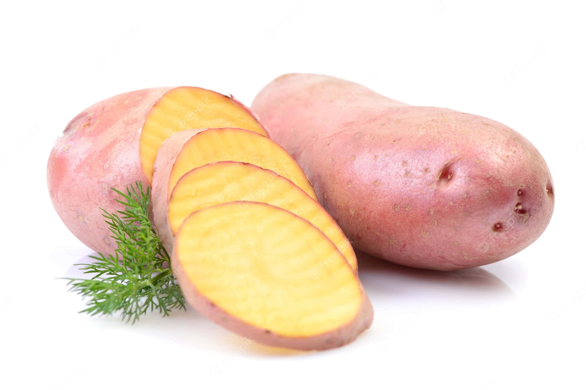 yellow sweet potato, red-skinned potatoes, vibrant yellow flesh, Full HD Desktop Wallpaper
