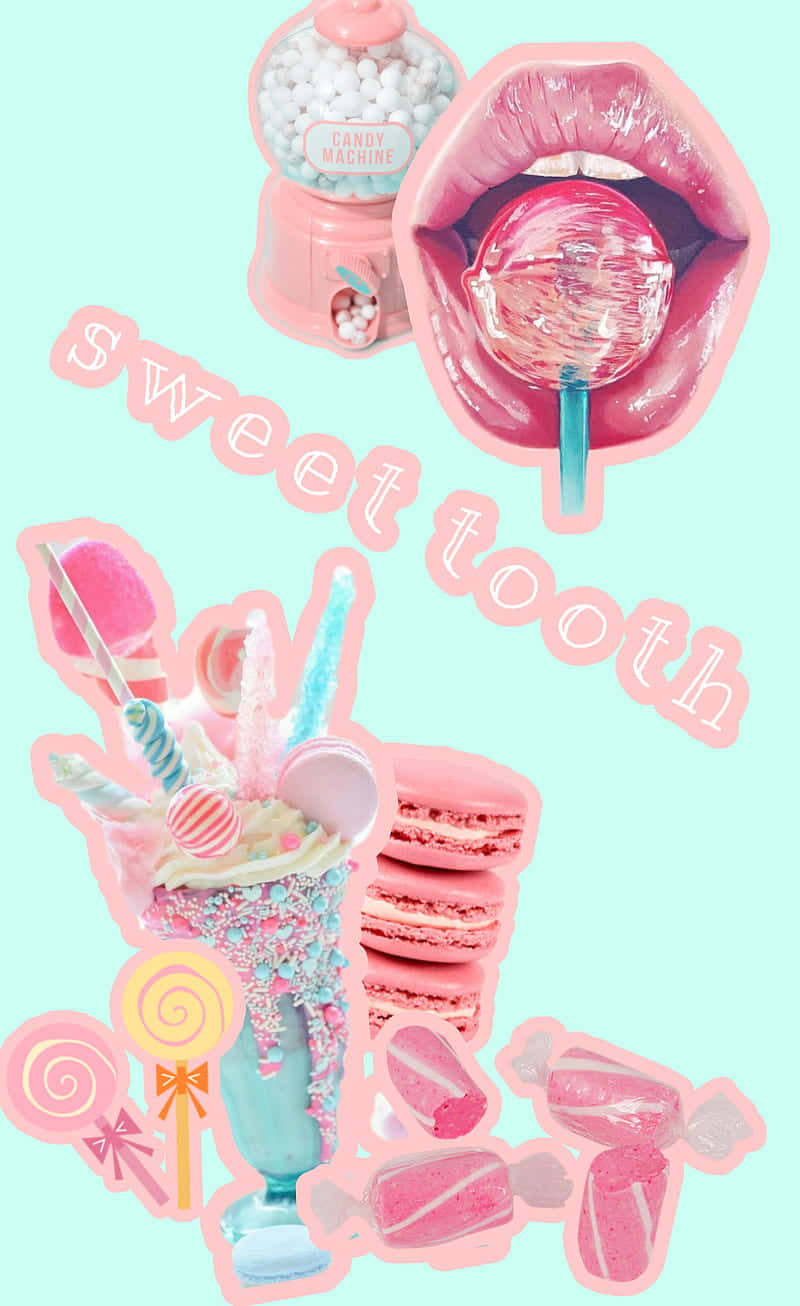 Sweet Tooth, lips biting a lollipop, gumball machine, HD Phone Wallpaper