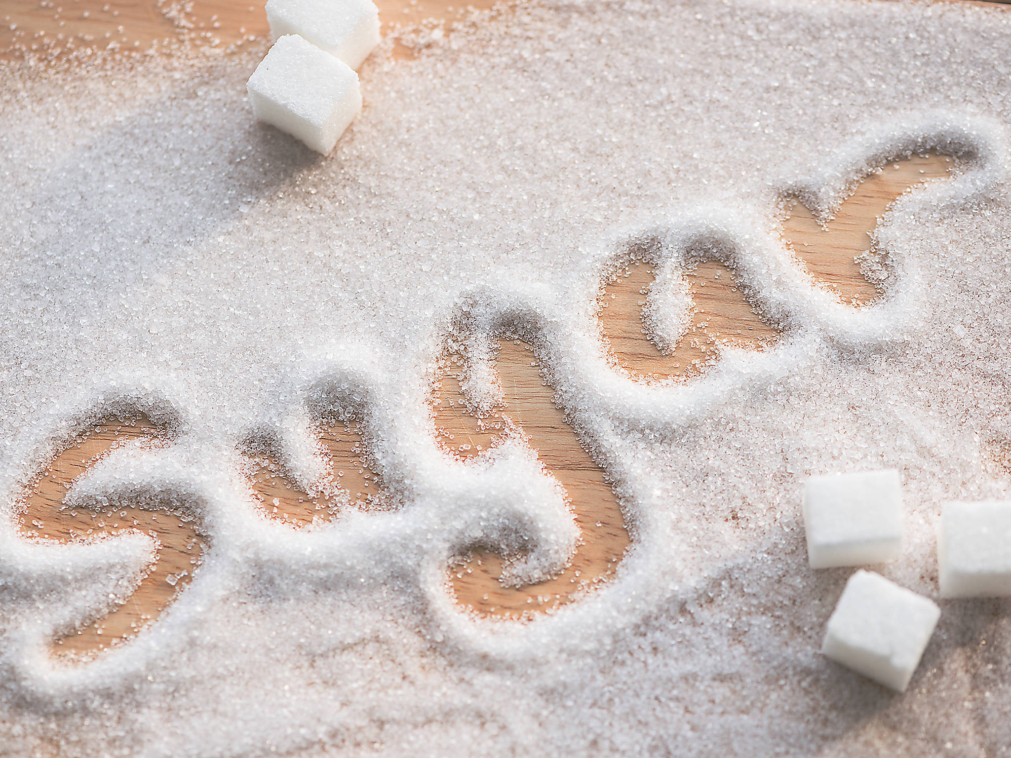 sugar, granulated sugar, wooden surface, Full HD Desktop Wallpaper