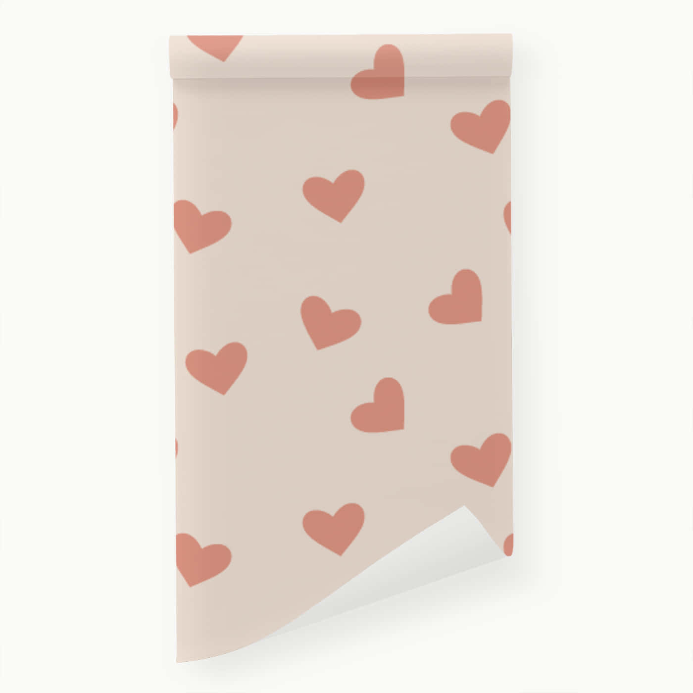 heart pattern, blush pink, coral hearts, HD Desktop Wallpaper