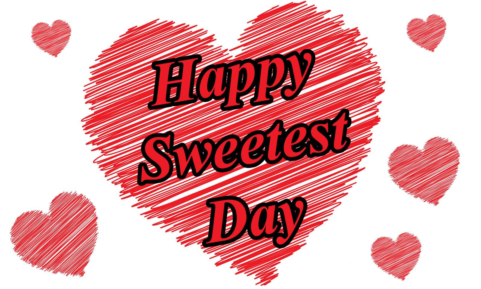 Sweetest Day, red heart, Happy Sweetest Day, HD Desktop Wallpaper