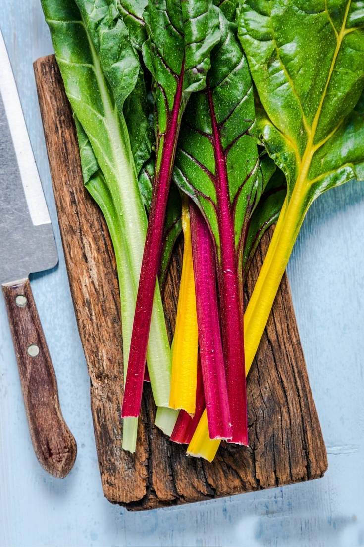 Swiss Chard, rainbow chard, green leaves, SD Phone Wallpaper