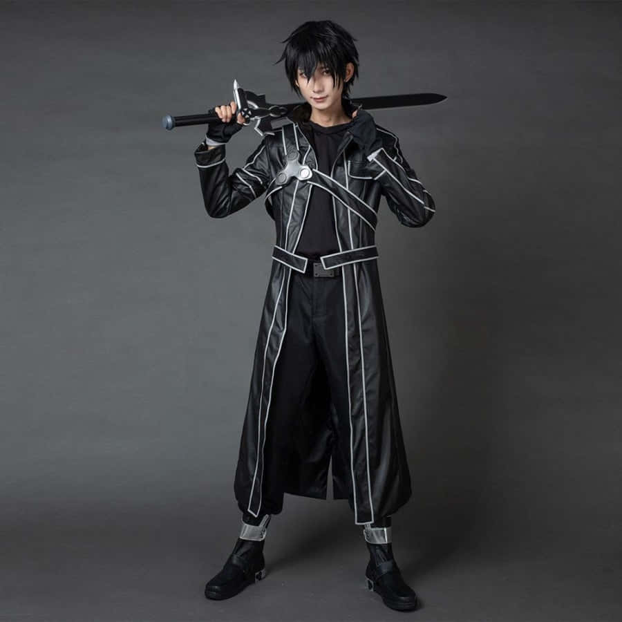 Sword Art Online, cosplay, black and white cosplay outfit, SD Desktop Wallpaper