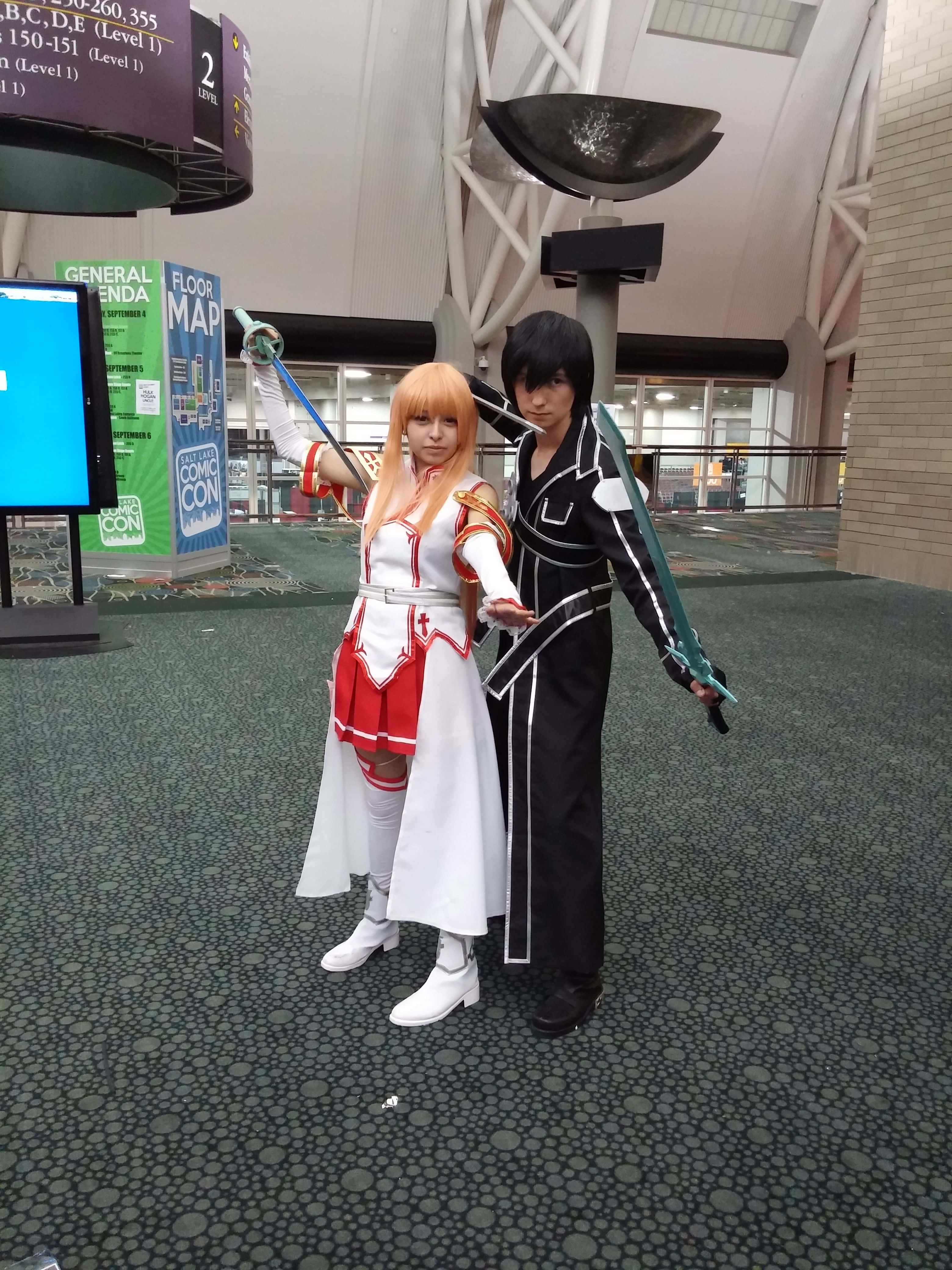 Sword Art Online, cosplay, anime costumes, 4K Phone Wallpaper