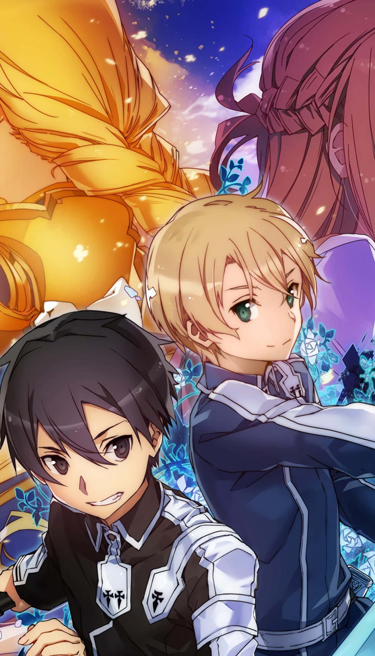 Sword Art Online, Eugeo, Blue Rose Sword, Full HD Phone Wallpaper