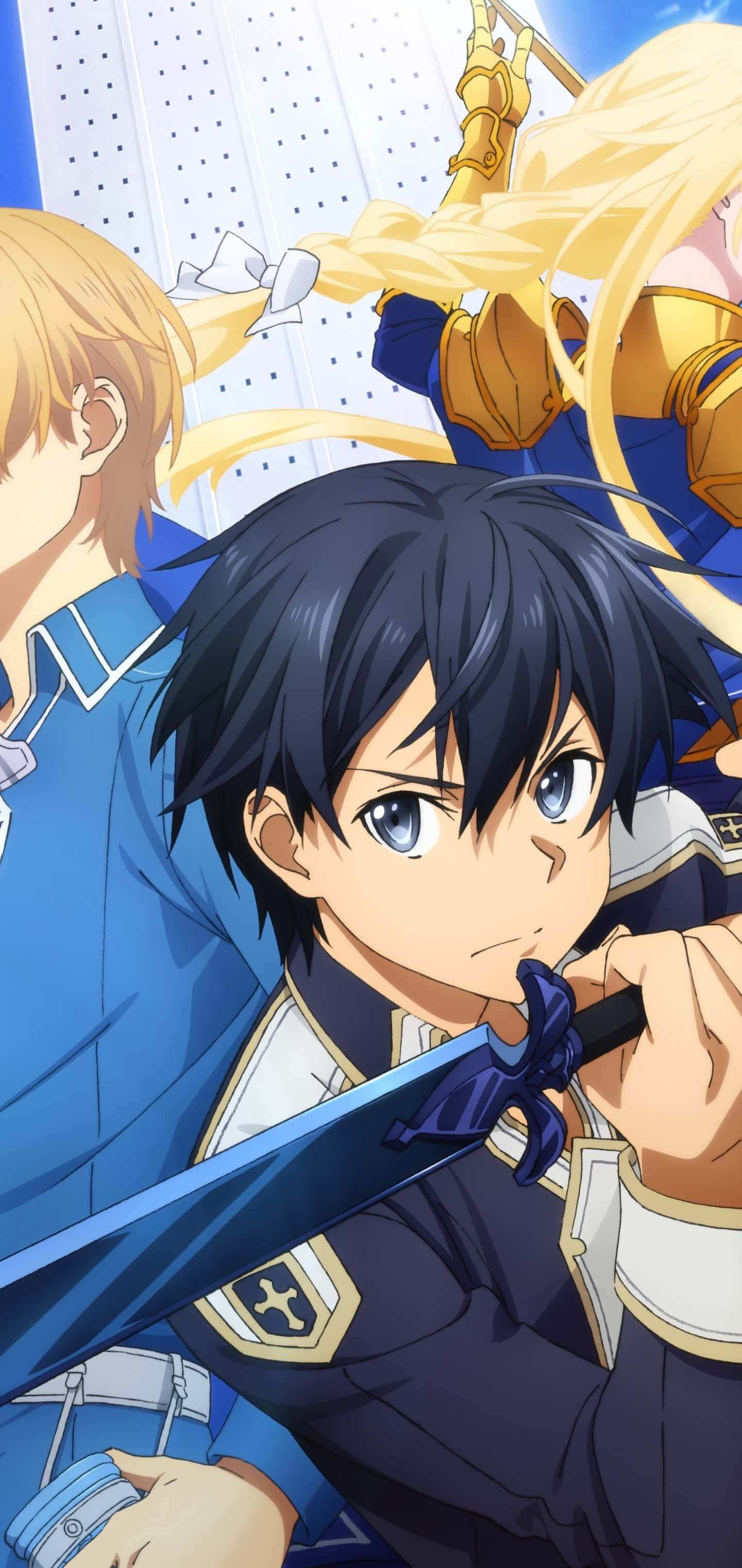 Sword Art Online, Eugeo, fantasy armor, 2K Phone Wallpaper