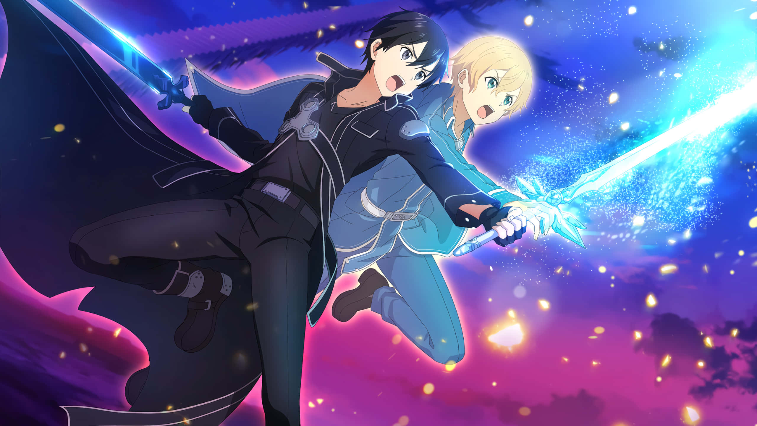 Sword Art Online, Eugeo, Blue Rose Sword, 2K Desktop Wallpaper