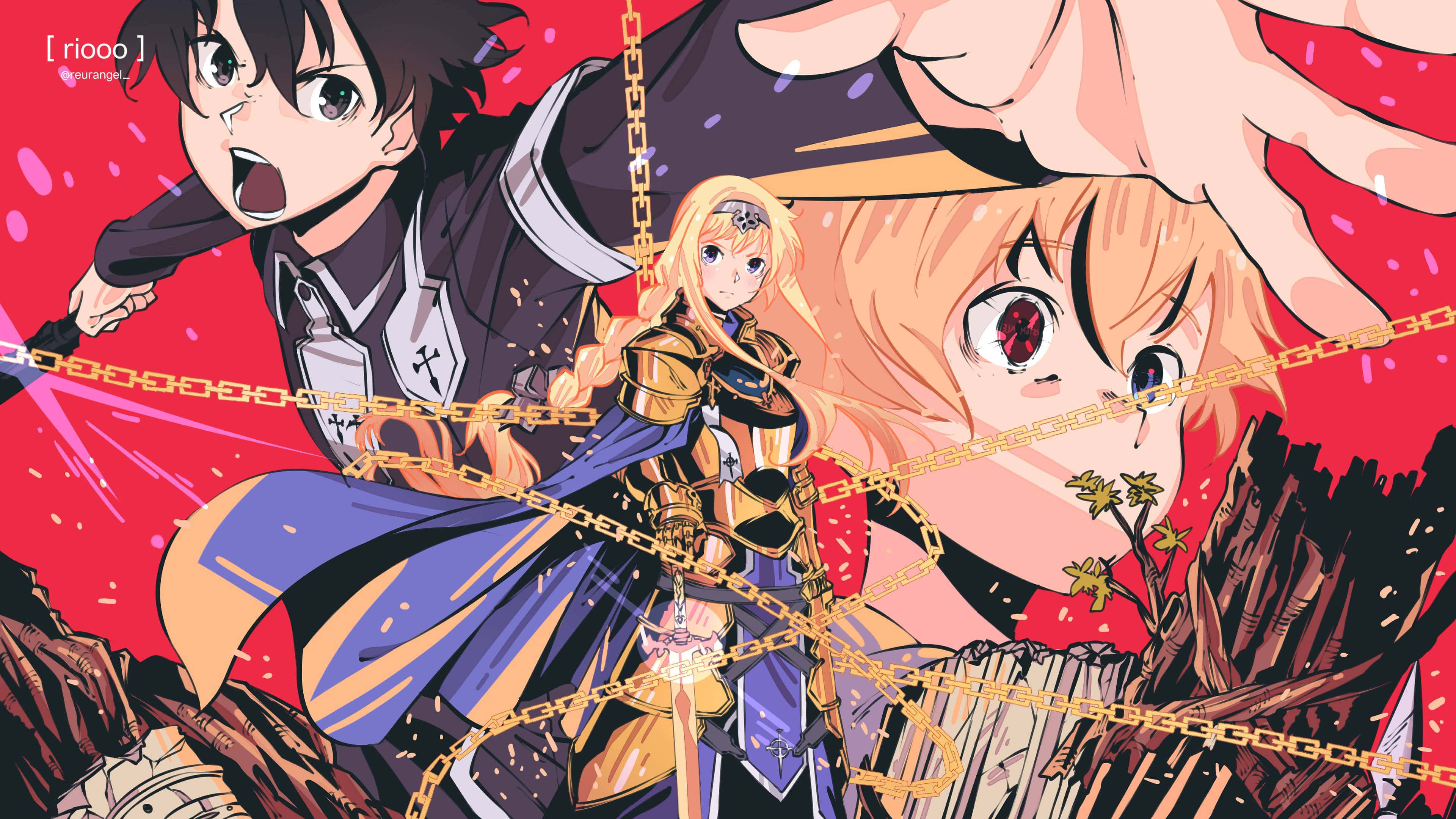Sword Art Online, Eugeo, Blue Rose Sword, 4K Desktop Wallpaper