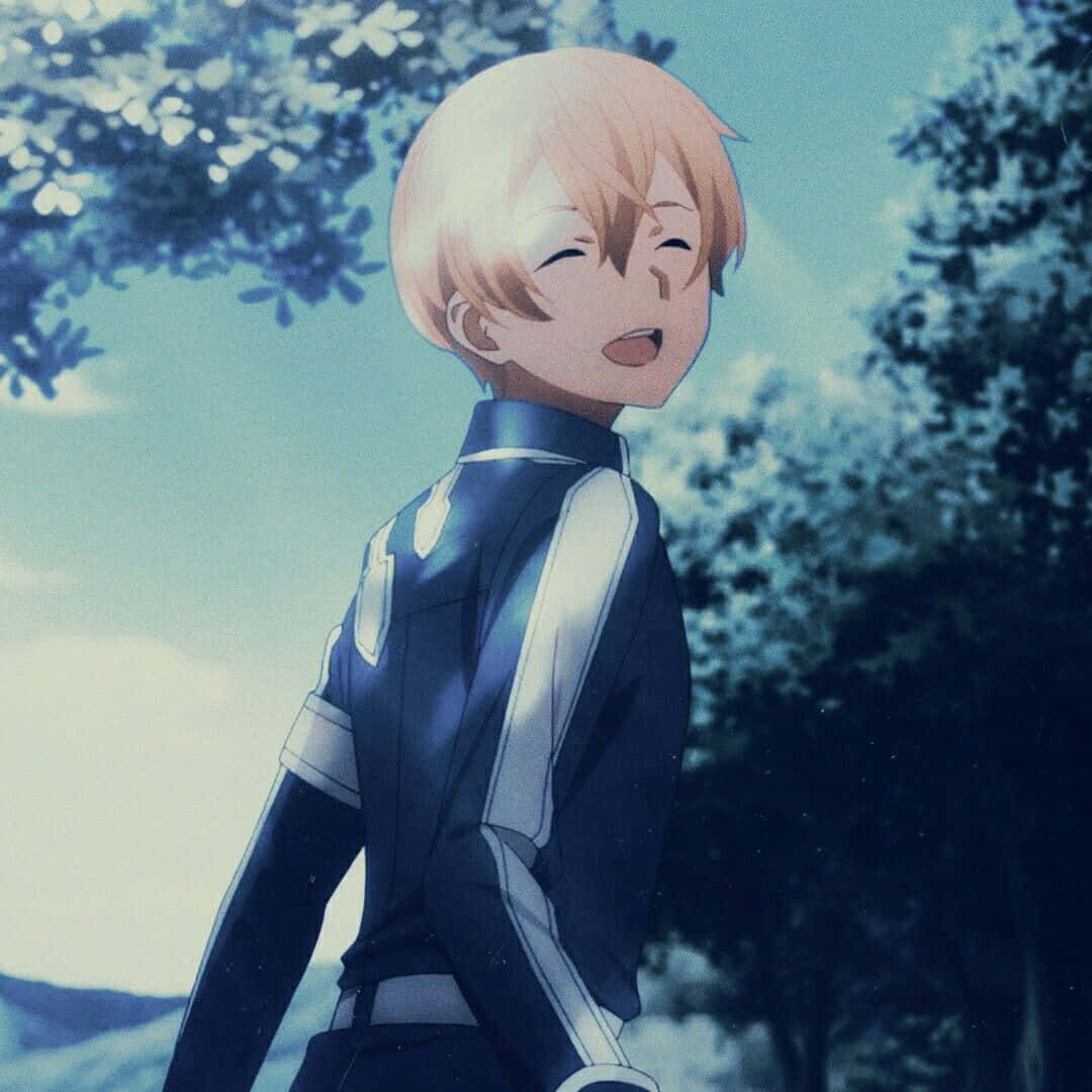 Sword Art Online, Eugeo, blue-toned forest clearing, SD Desktop Wallpaper