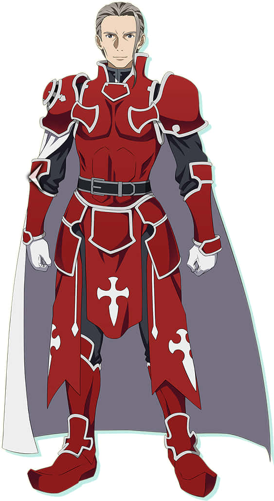 Sword Art Online, Heathcliff, red and white armor, SD Phone Wallpaper