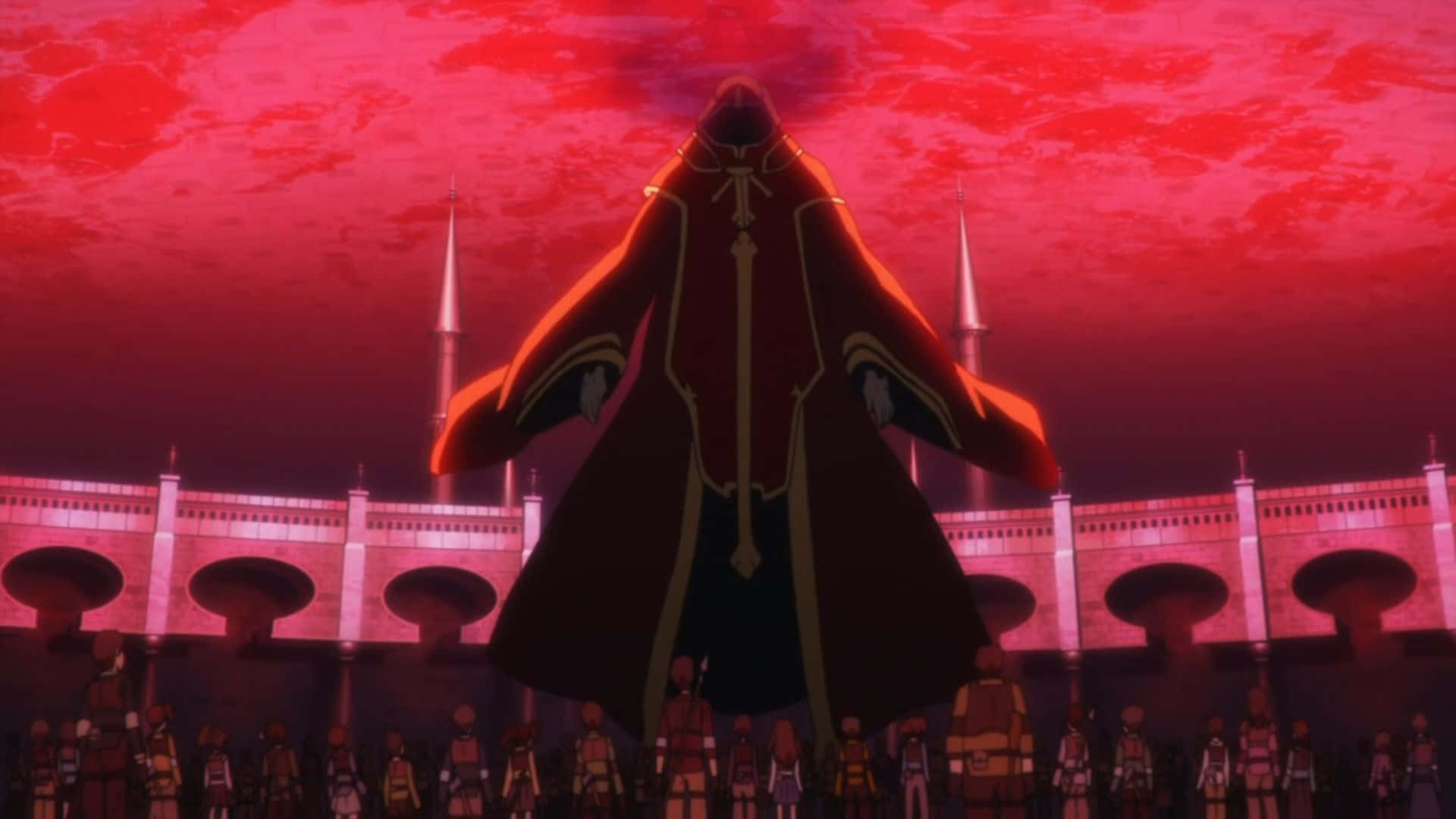 Sword Art Online, Heathcliff, blood red sky, Full HD Desktop Wallpaper