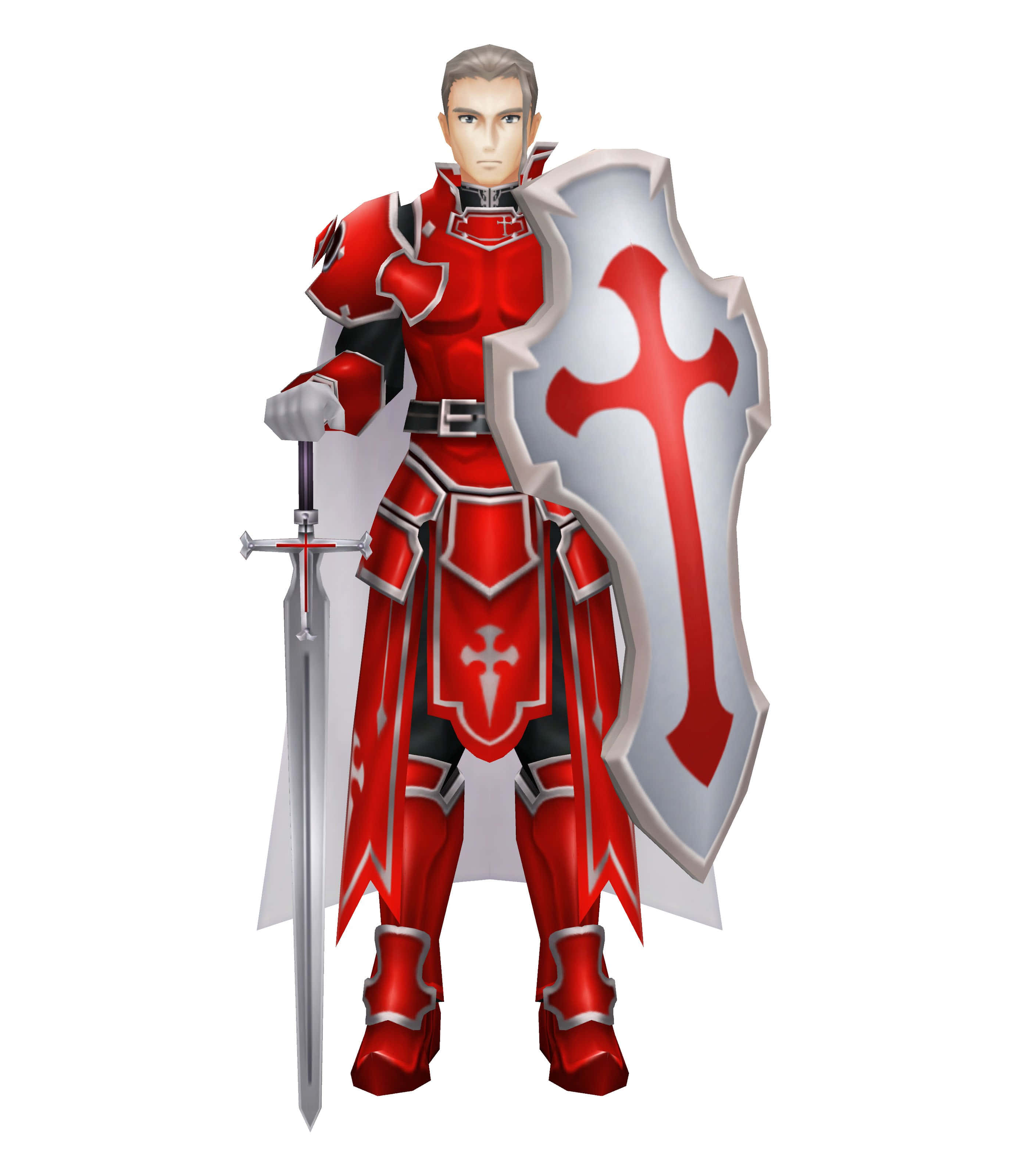 Sword Art Online, Heathcliff, red and silver armor, 2K Phone Wallpaper