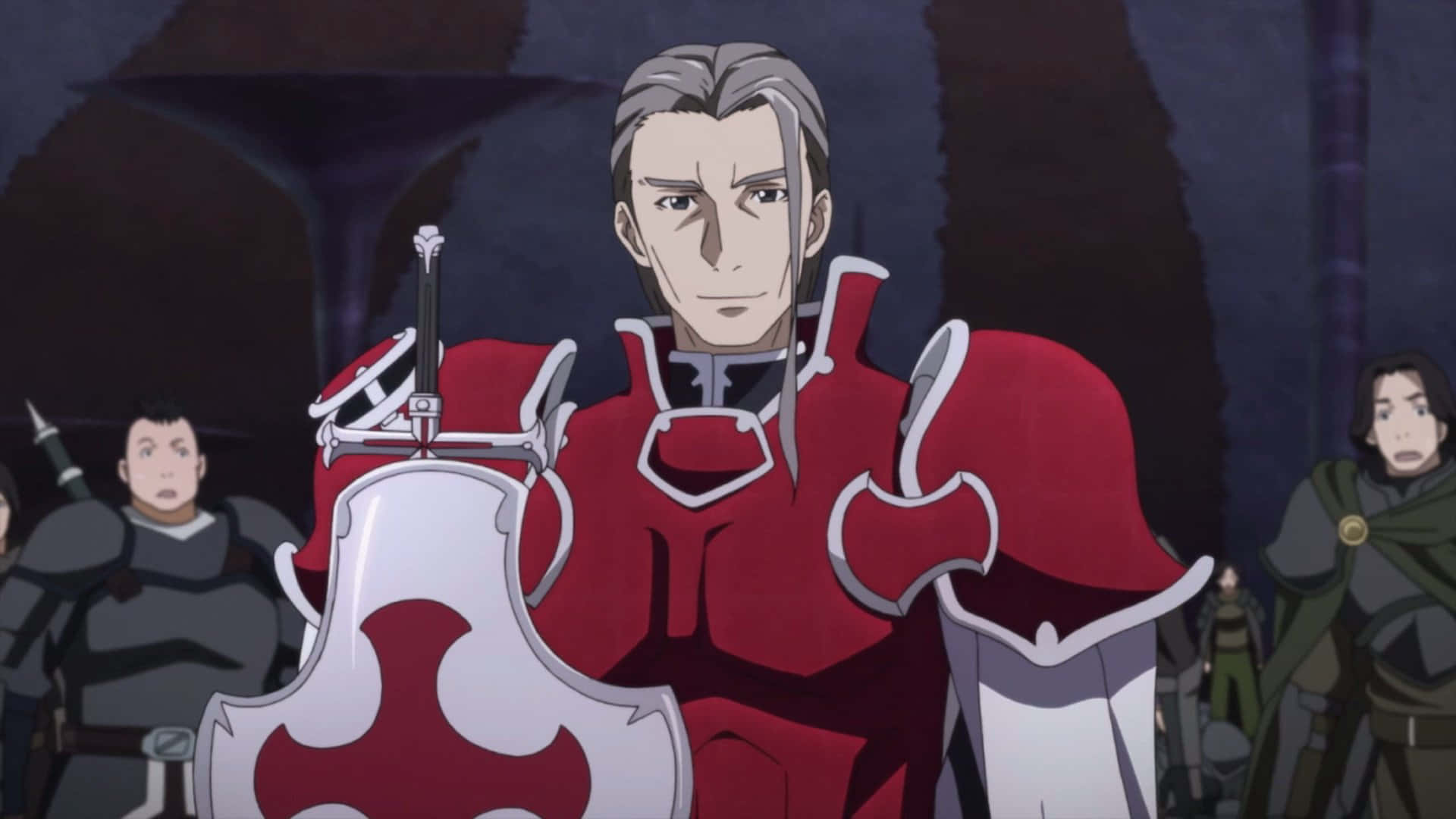 Heathcliff, Sword Art Online, red armor, Full HD Desktop Wallpaper