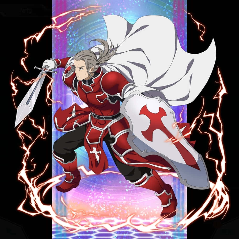 Heathcliff, Sword Art Online, silver-haired, SD Desktop Wallpaper